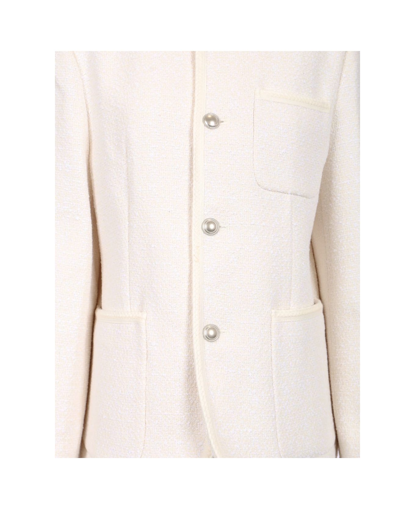 Dunst Unisex Tweed Jacket - Ivory
