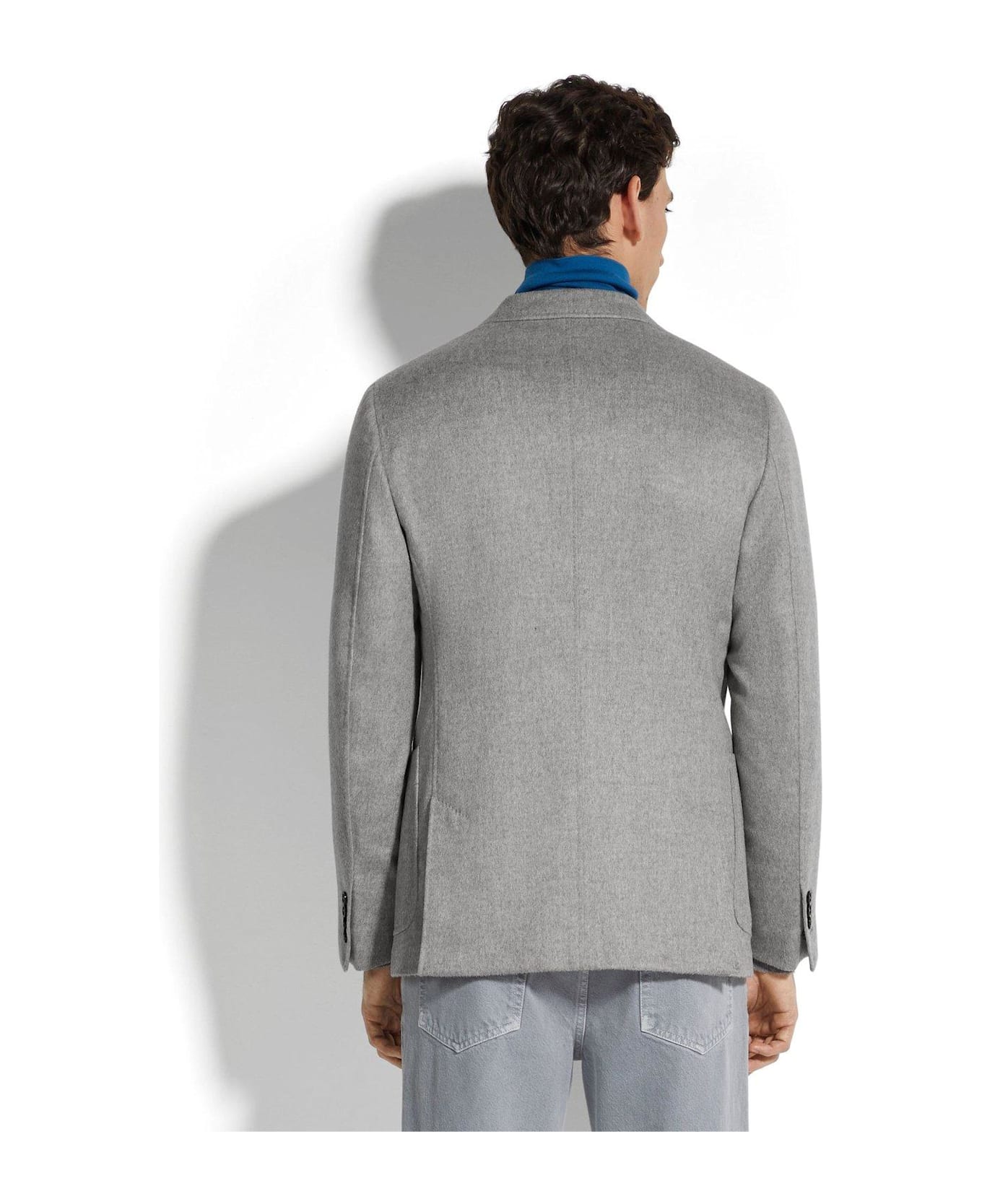 Zegna Single-breasted Jacket - grey