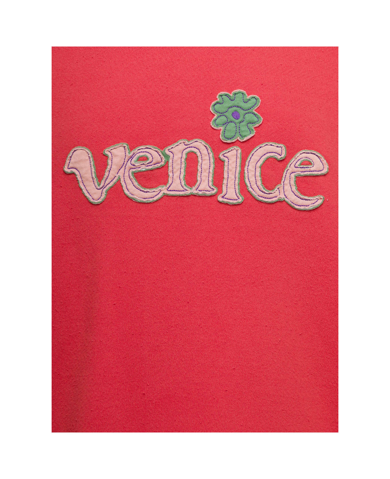 ERL Men Red Venice Crewneck Knit - RED
