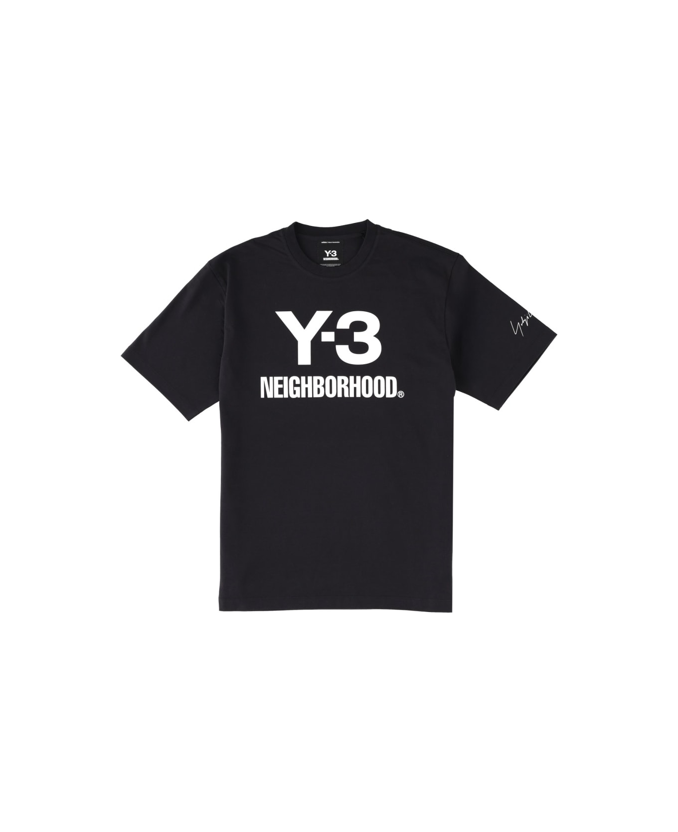 Y-3 T-shirt With Logo Y - 3 X Neighborhood - BLACK