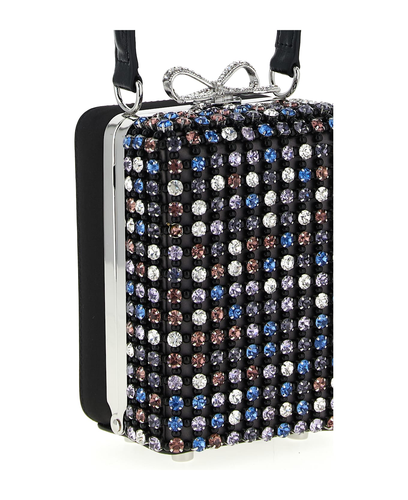 self-portrait 'multi Crystal Chainmail' Handbag - Multicolor