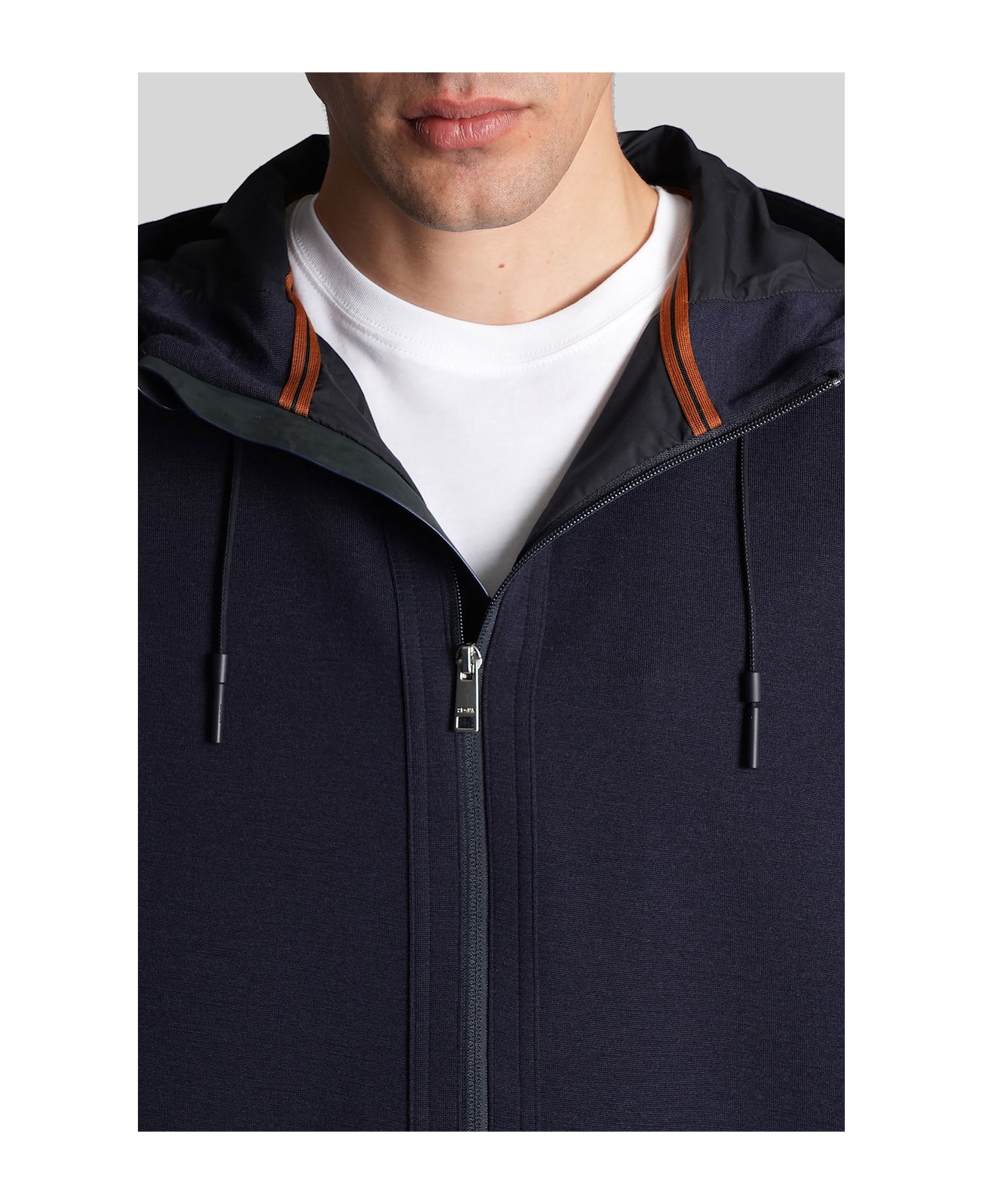 Zegna Sweatshirt In Blue Wool - blue