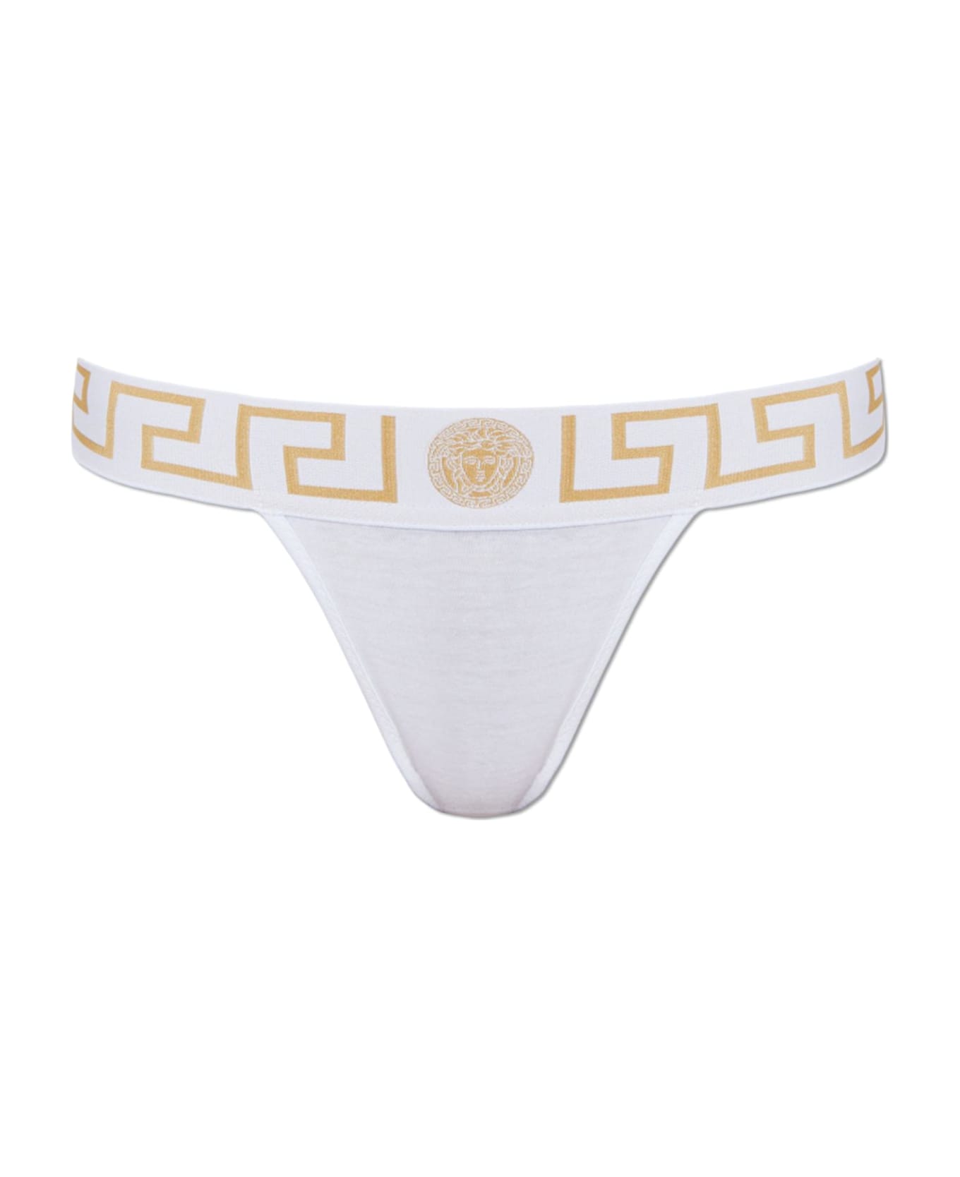 Versace Cotton Thongs - Bianco