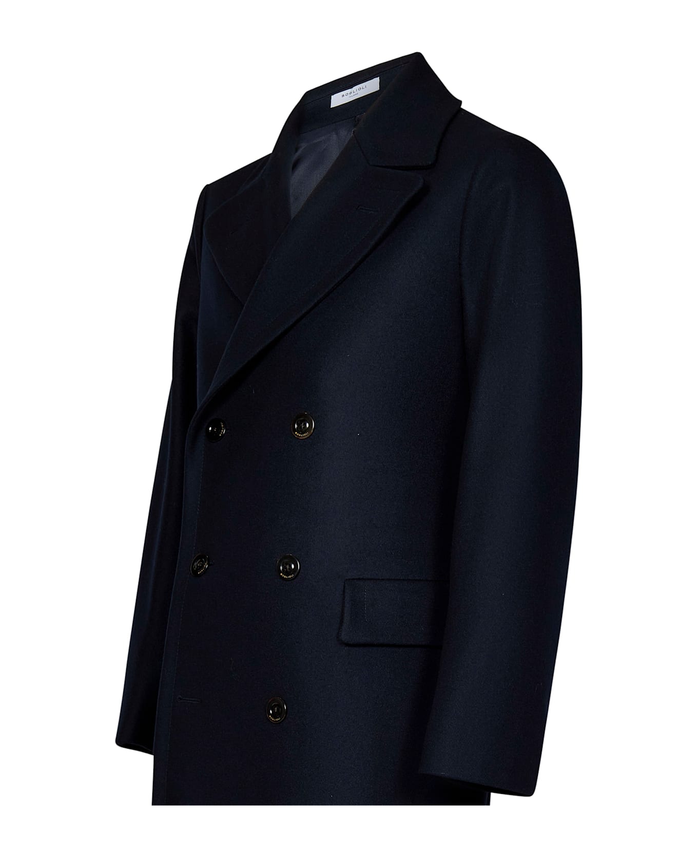 Boglioli Blue Wool Coat - Blue