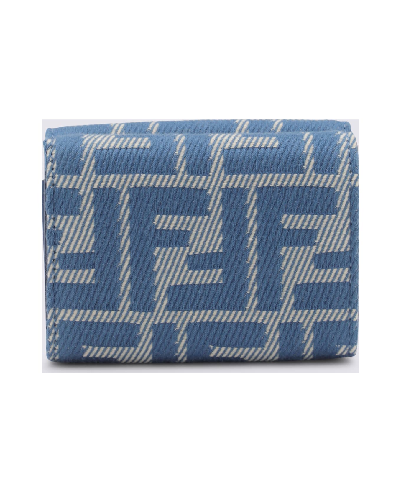 Fendi Blue Denim Cotton Wallet - DENIM