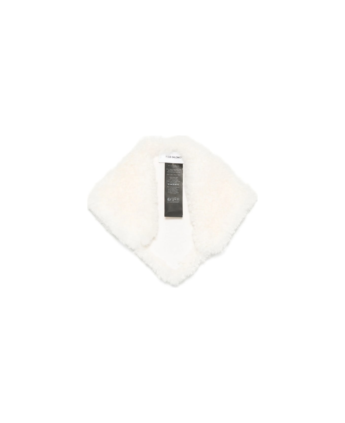 Yves Salomon Scarf - WHITE
