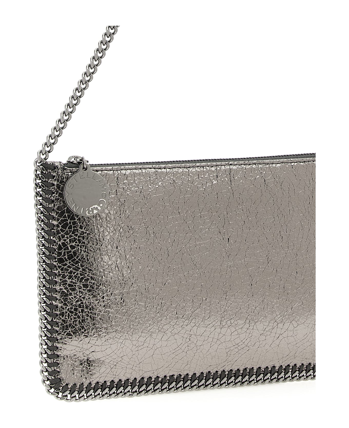 Stella McCartney 
falabella
 Metallic Clutch - Silver