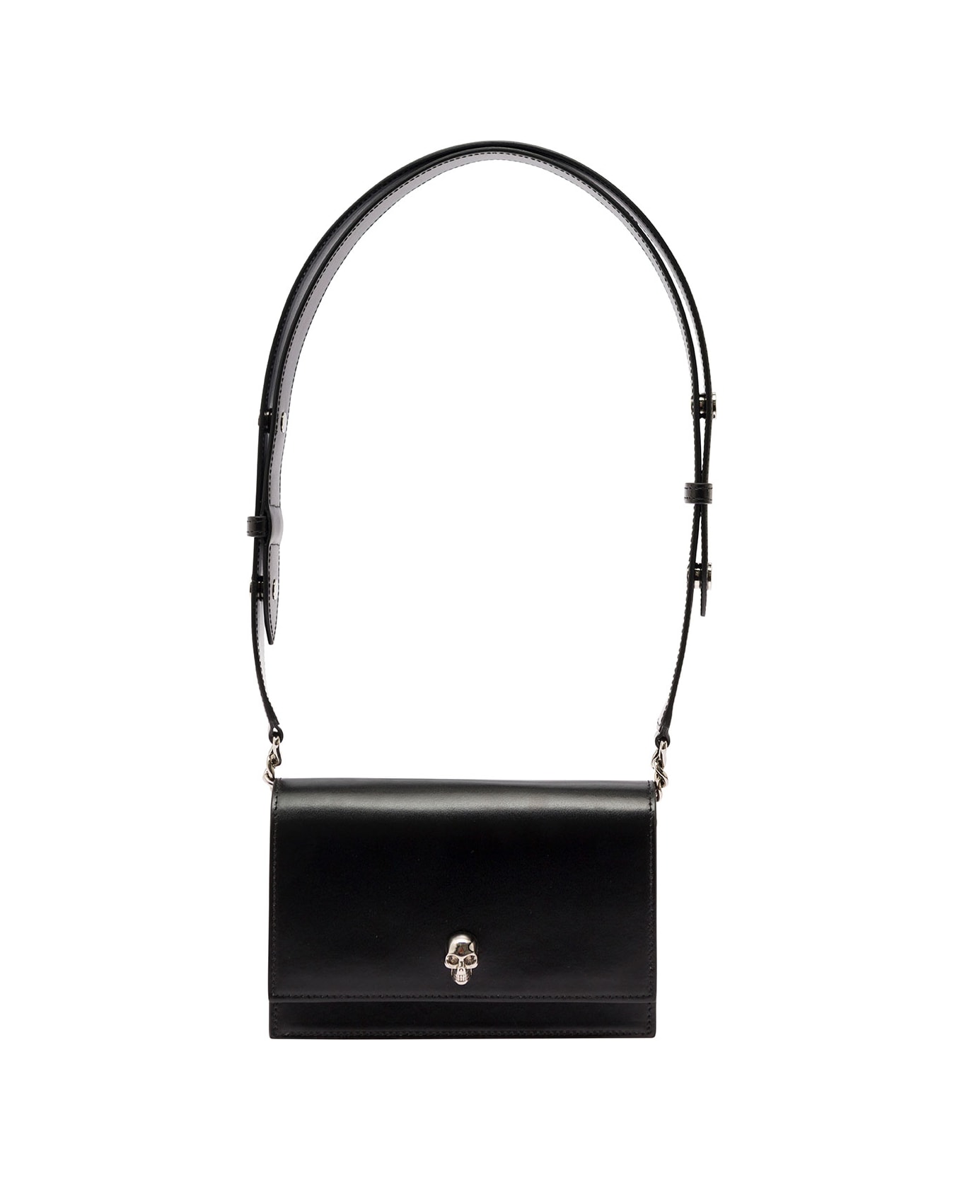 Alexander McQueen 'small Skull' Black Cross-body Bag With Skull Detail In Leather Woman - Black
