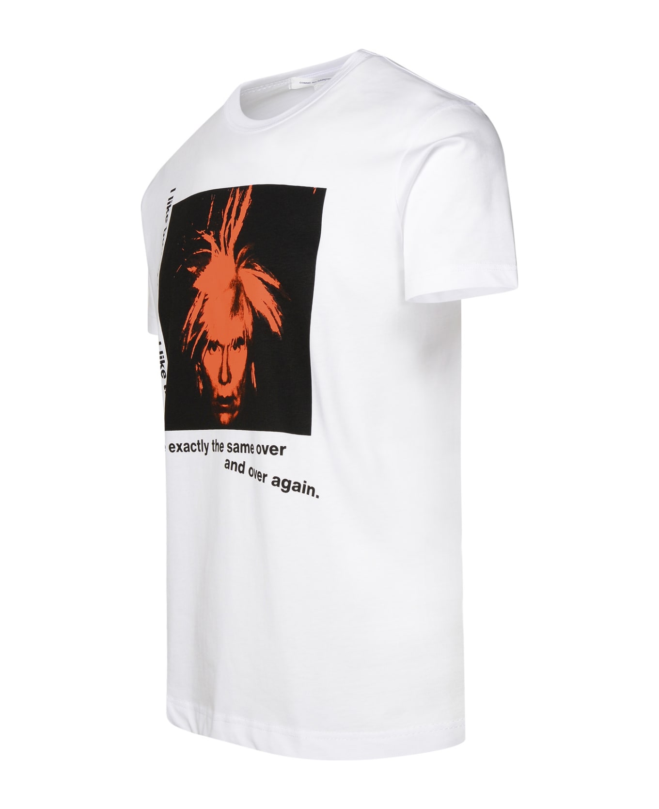 Comme des Garçons Shirt 'andy Warhol' White Cotton T-shirt - White
