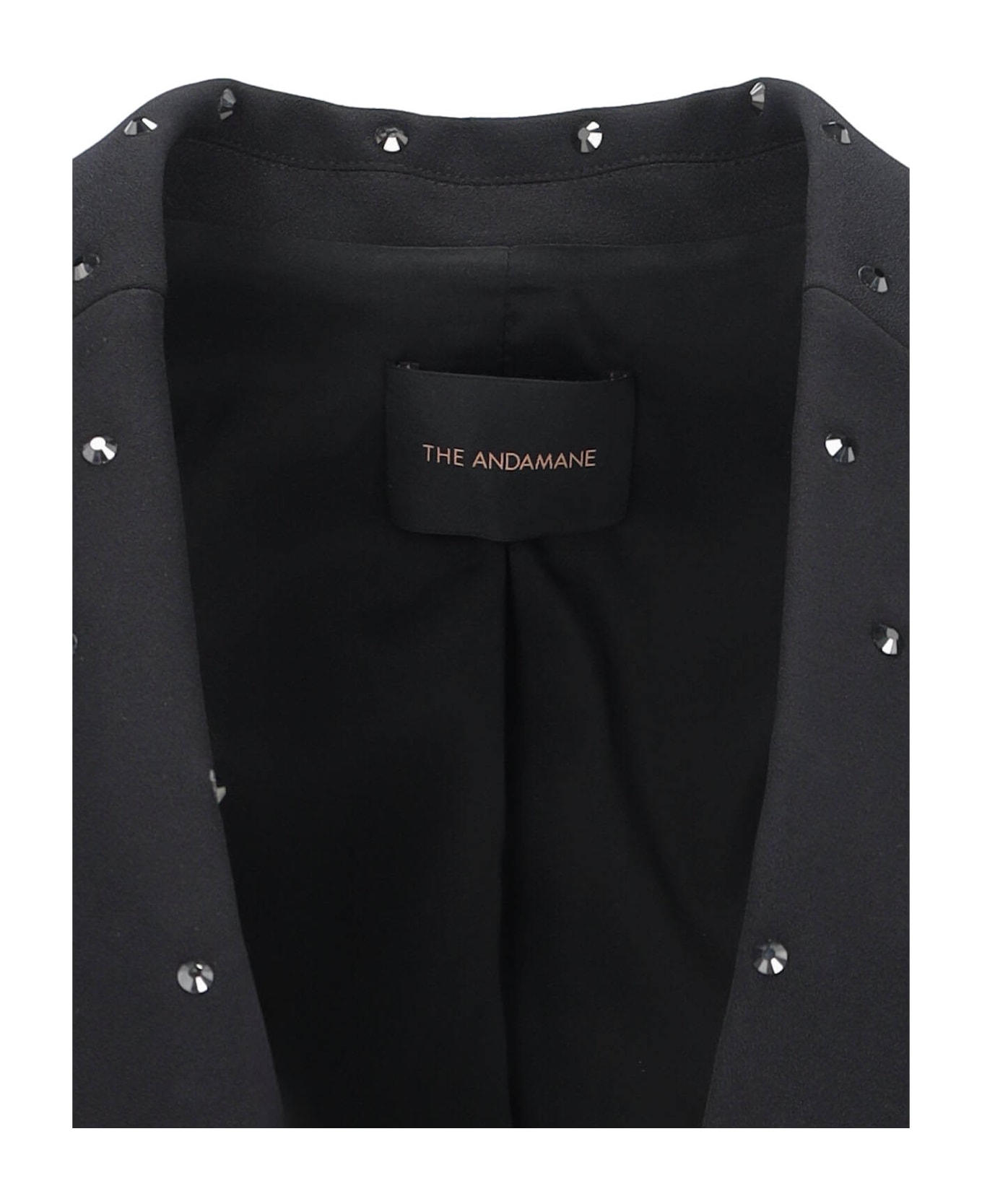 The Andamane Blazer With Rhinestones - Black  