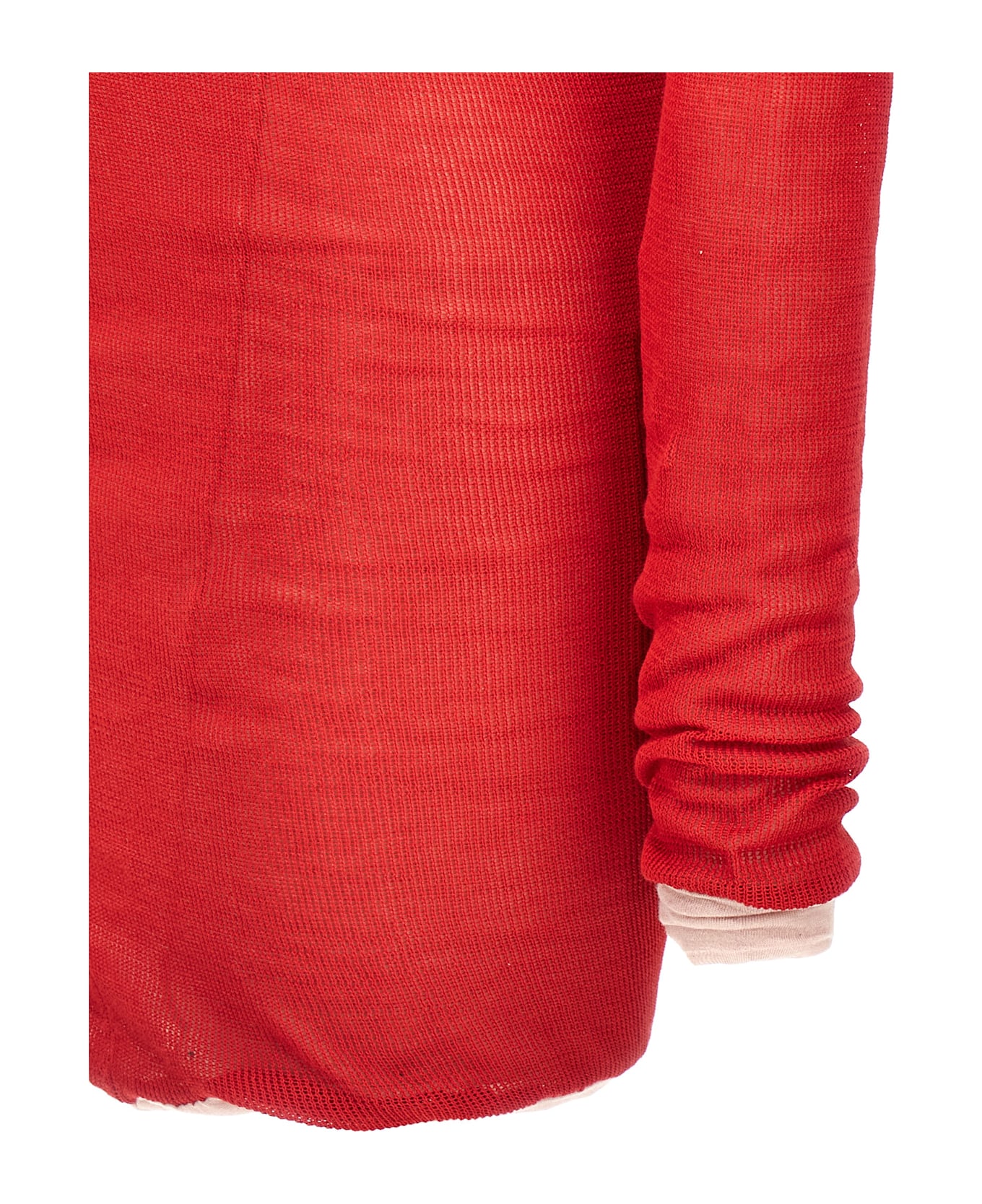 The Attico Two-material Minidress - Red