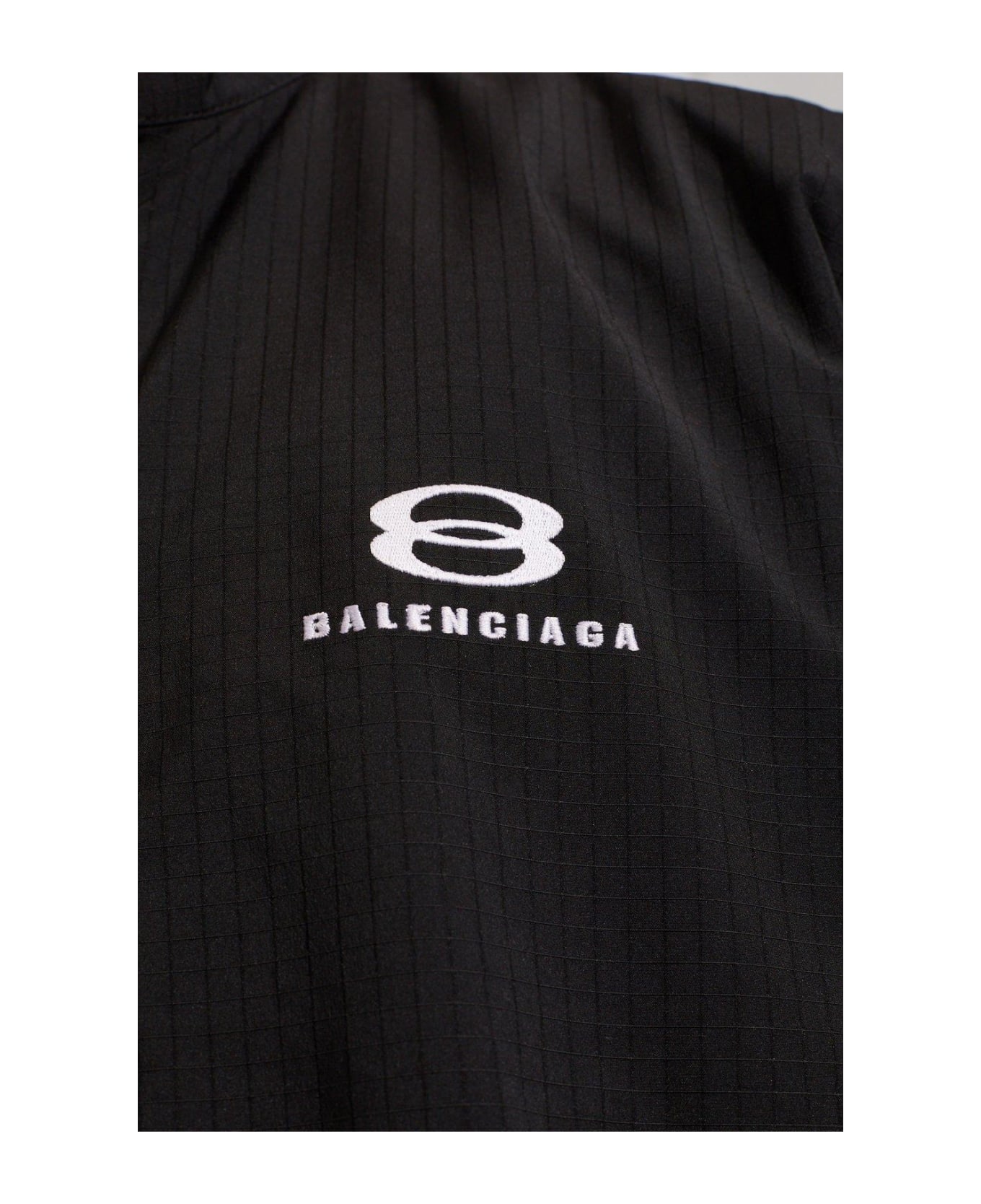 Balenciaga Unity Sports Icon Cocoon Kick Windbreaker - BLACK