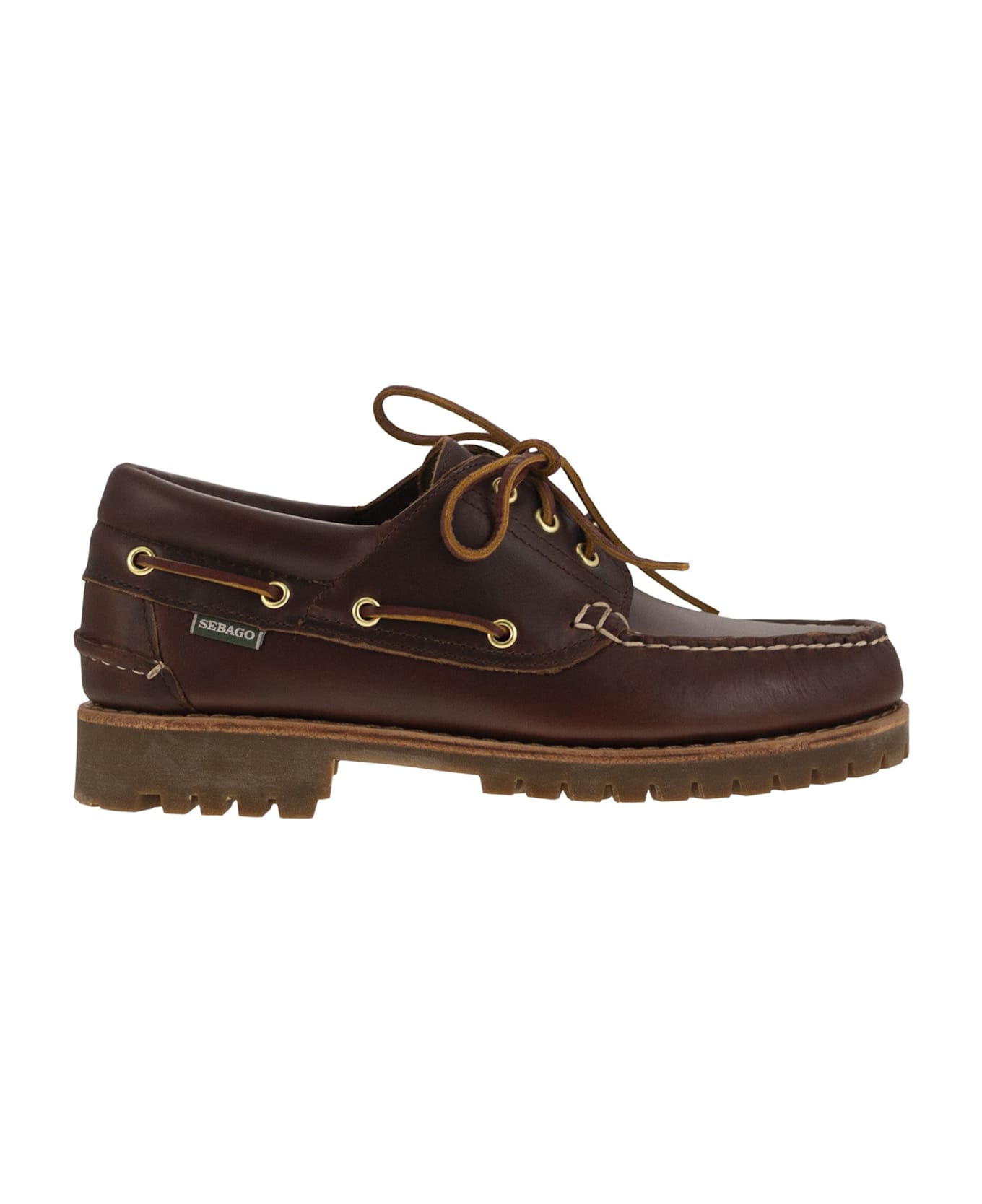 Sebago Acadia Premium - Leather Moccasin - Brown Burgundy