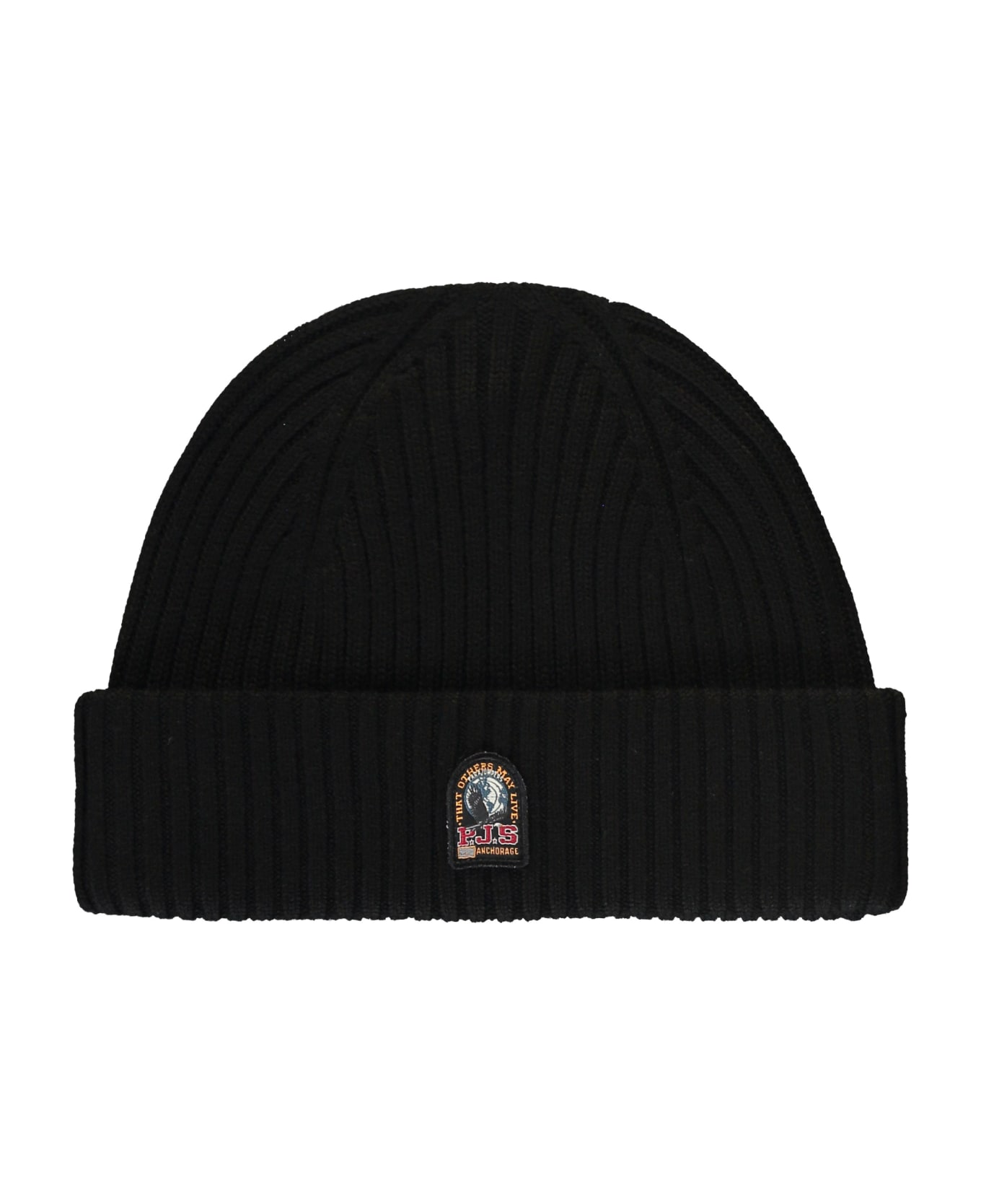 Parajumpers Ribbed Knit Beanie - black