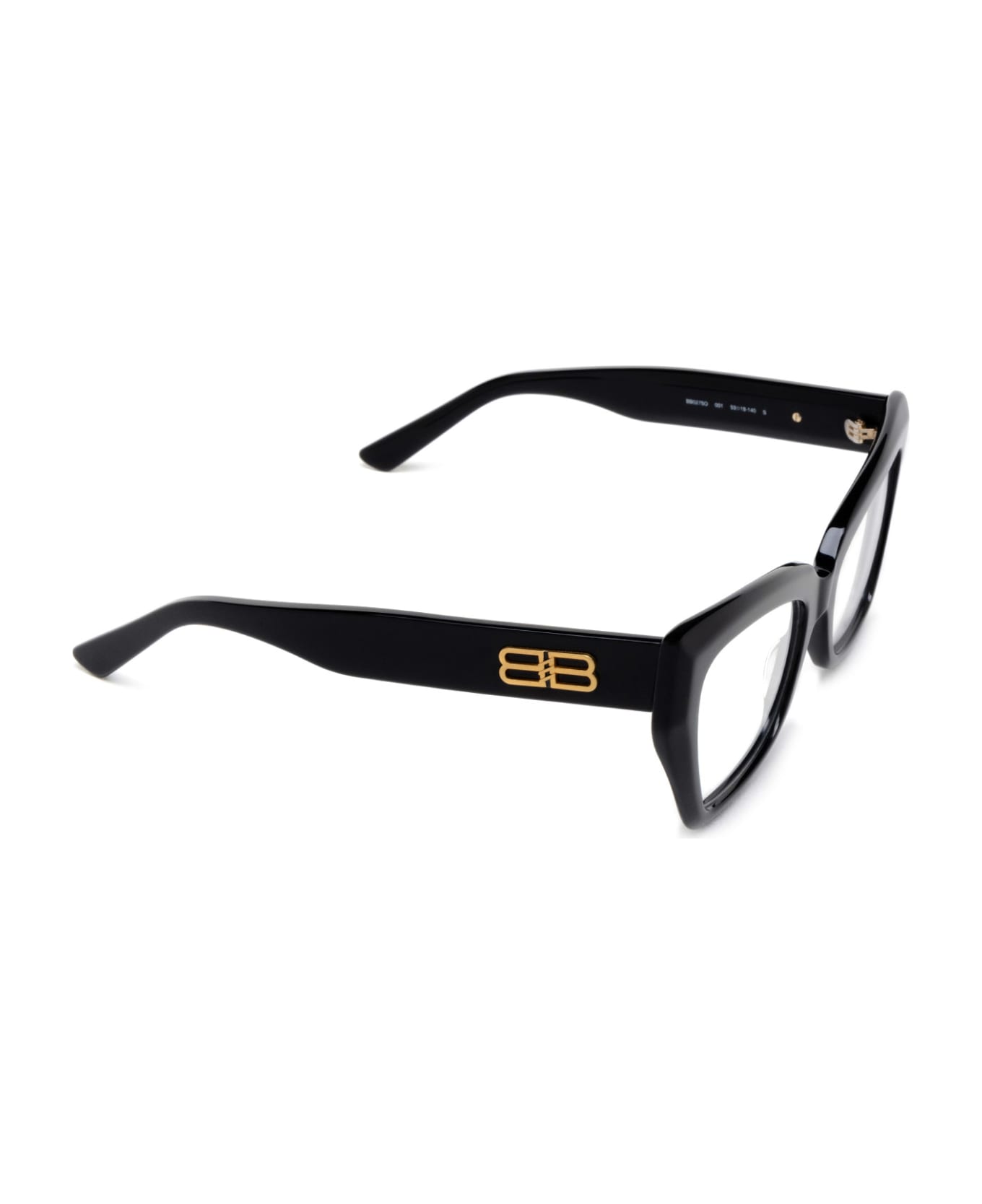 Balenciaga Eyewear Bb0275o Glasses - 001 BLACK BLACK TRANSPARENT