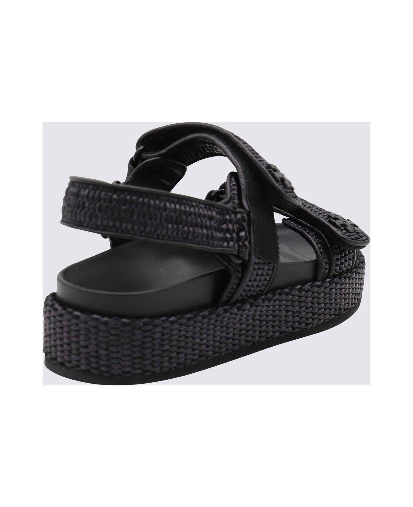 Tory Burch Black Flats - Black