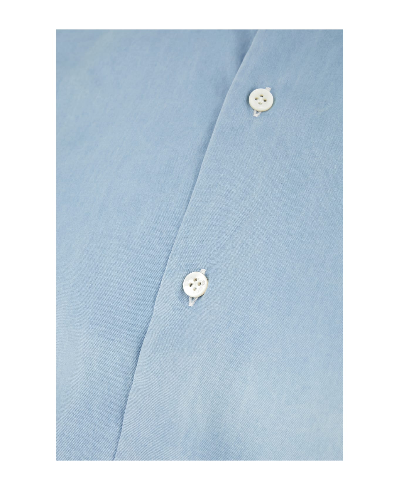 Barba Napoli Light Blue Cotton Shirt - DENIM
