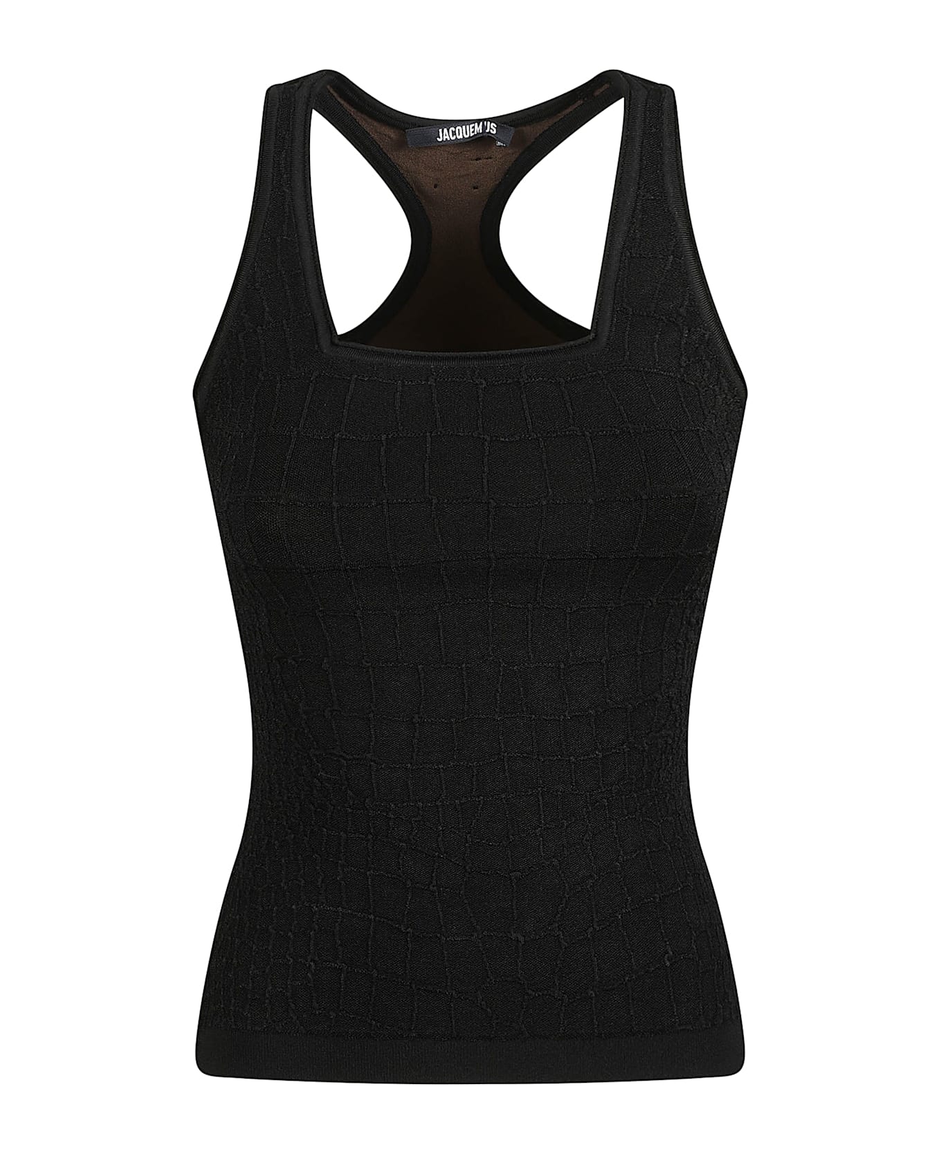 Jacquemus Fitted Tank Top - Black