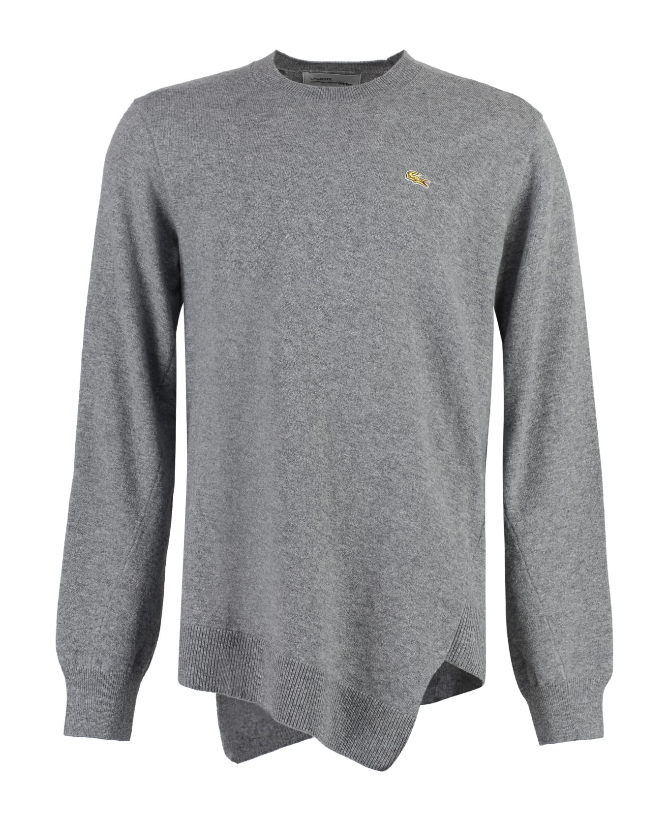 Comme des Garçons Shirt Lacoste X Comme Des Garçons - Crew-neck Wool Sweater - grey