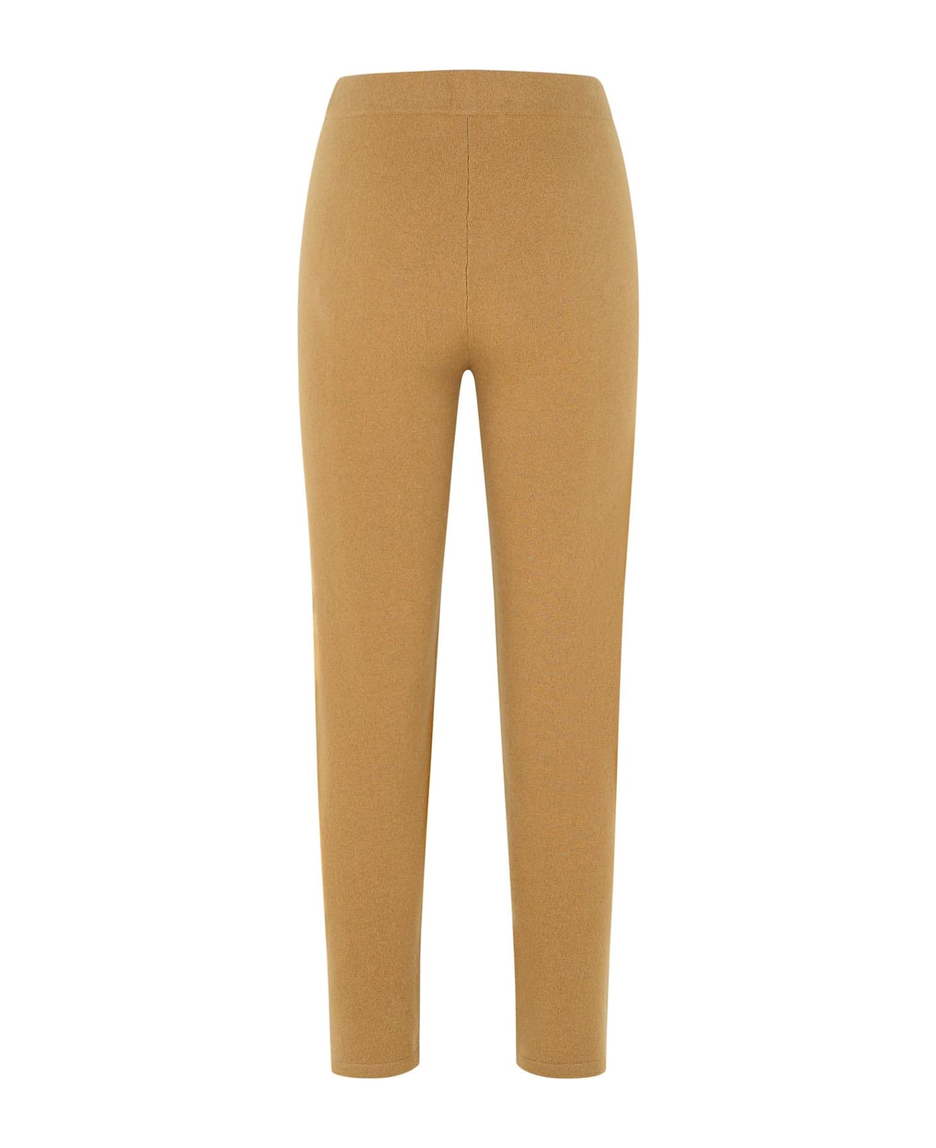 Max Mara Beige Cashmere Blend Trousers - Beige