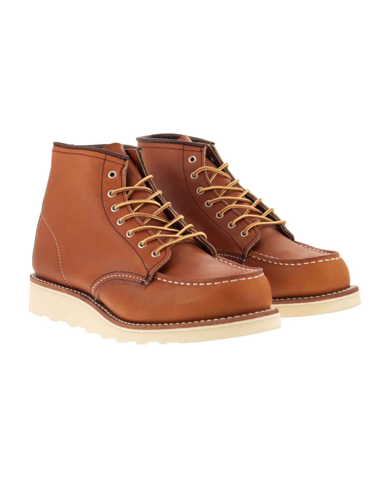 Red Wing Classic Moc - Leather Lace-up Boot - Gold ブーツ