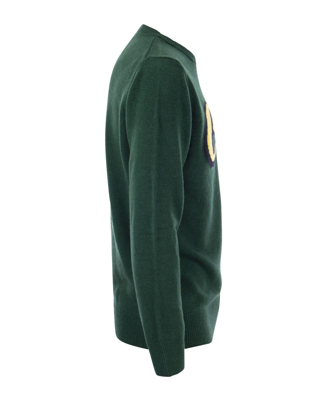 MC2 Saint Barth Courma Wool And Cashmere Blend Jumper - Green