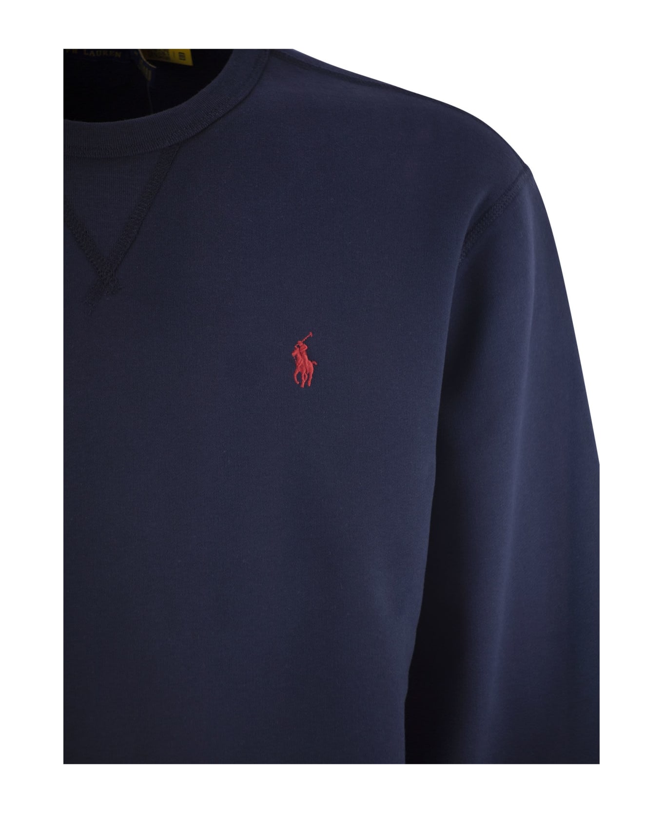 Polo Ralph Lauren Crew-neck Sweatshirt With Logo - Blue