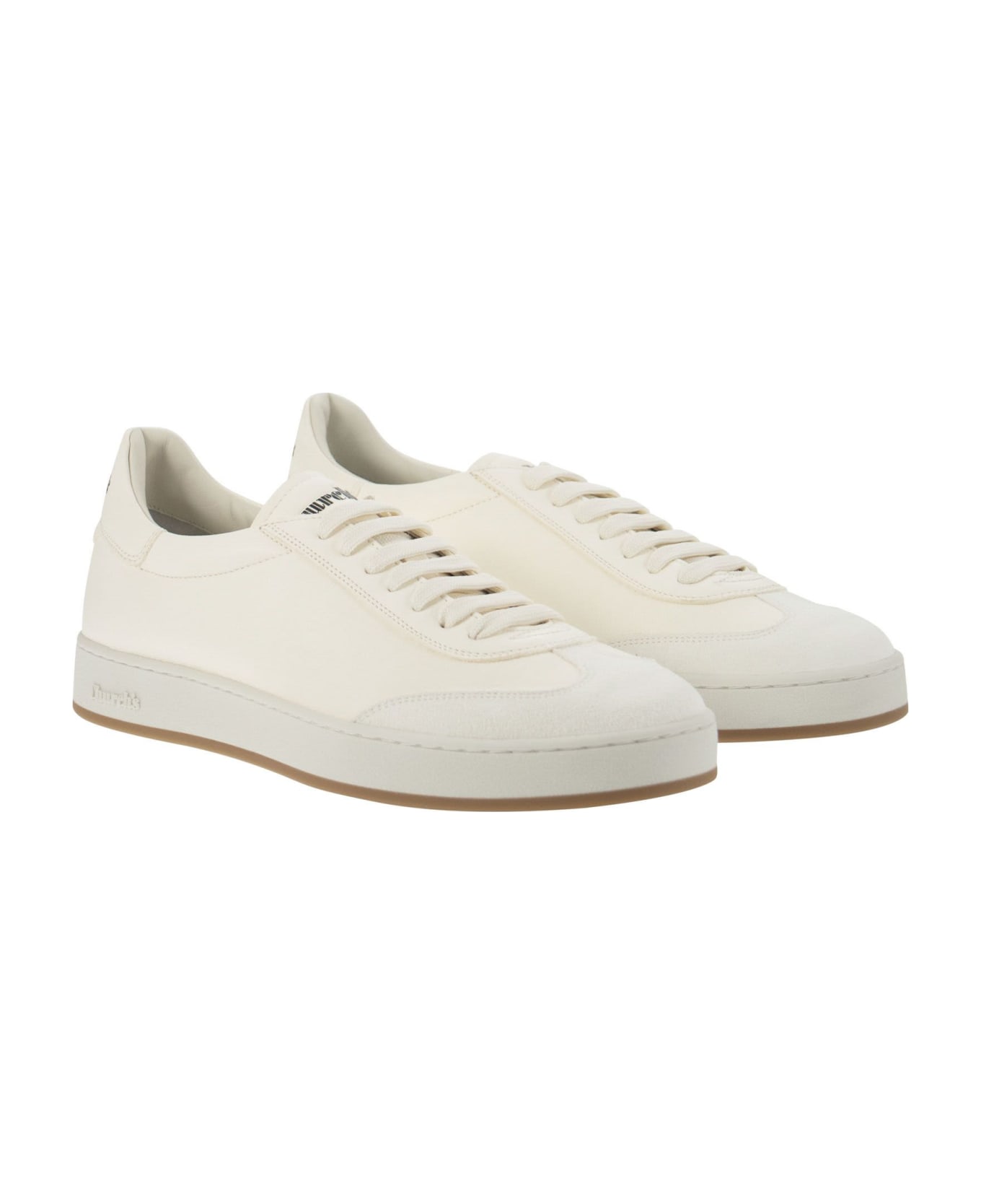 Church's Largs - Suede And Deerskin Sneaker - All Ivory