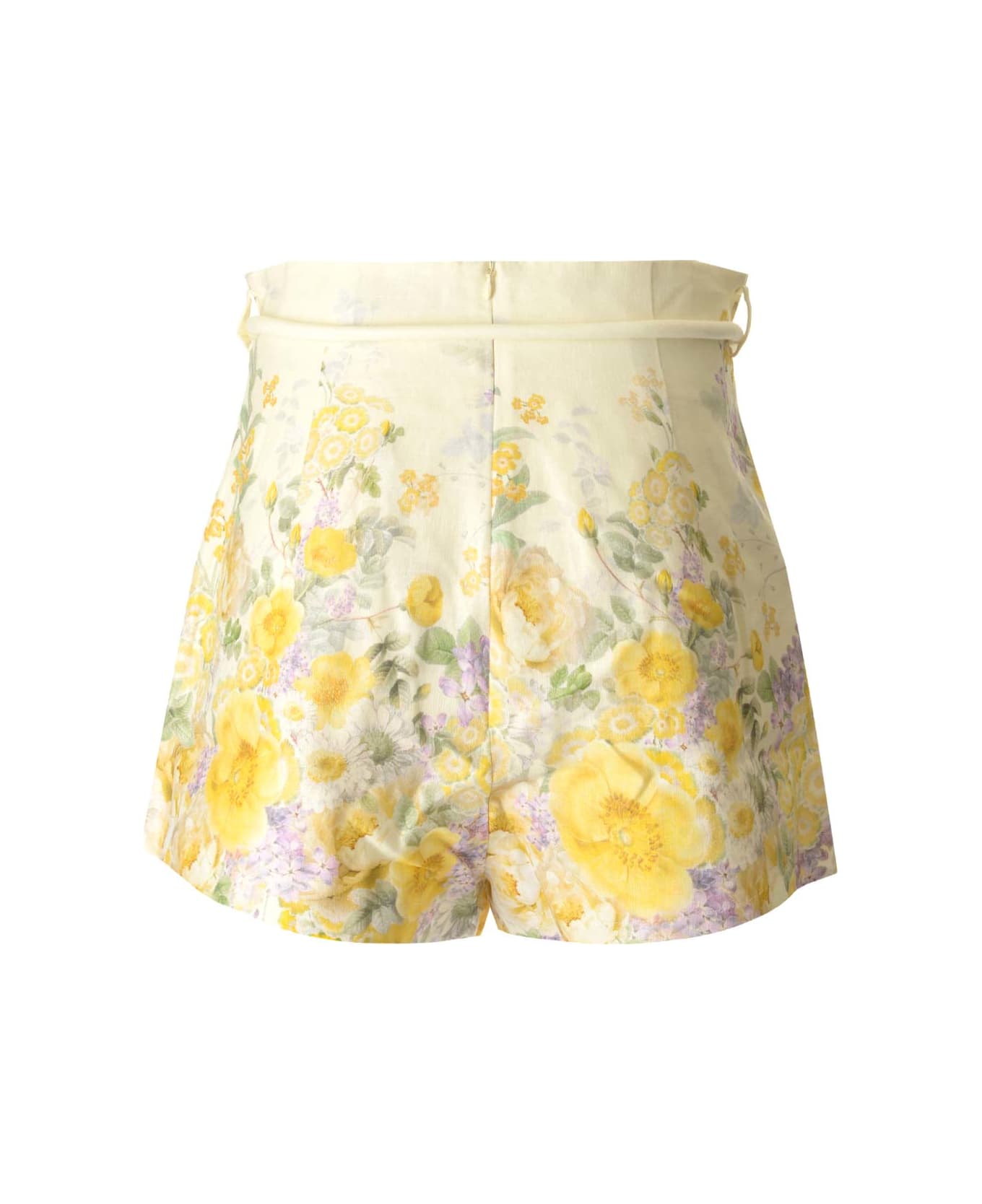 Zimmermann 'harmony' Shorts With Floral Print - Fantasia