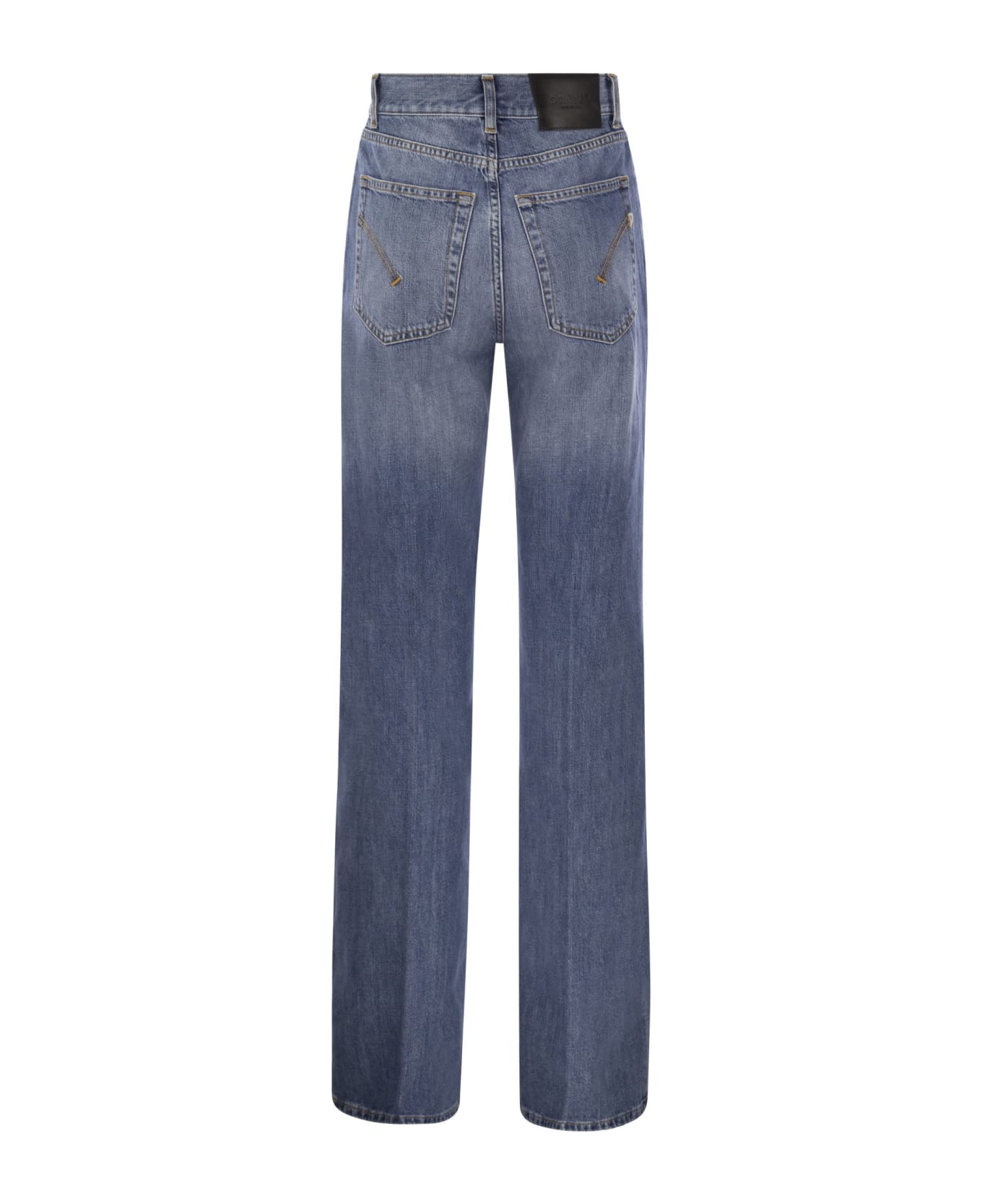 Dondup Blue Cotton Denim Jeans - Medium Denim