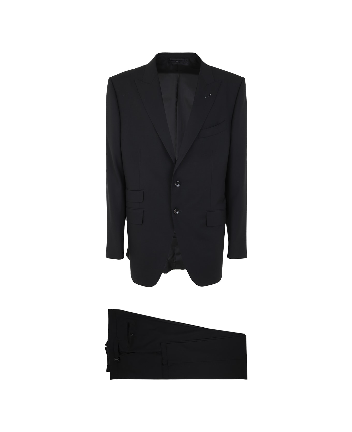 Tom Ford Super 120s Plain Weave O Connor Suit - Black