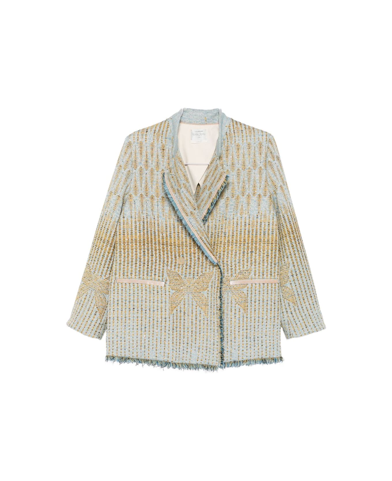 Forte_Forte Double-breasted Jacket - Beige