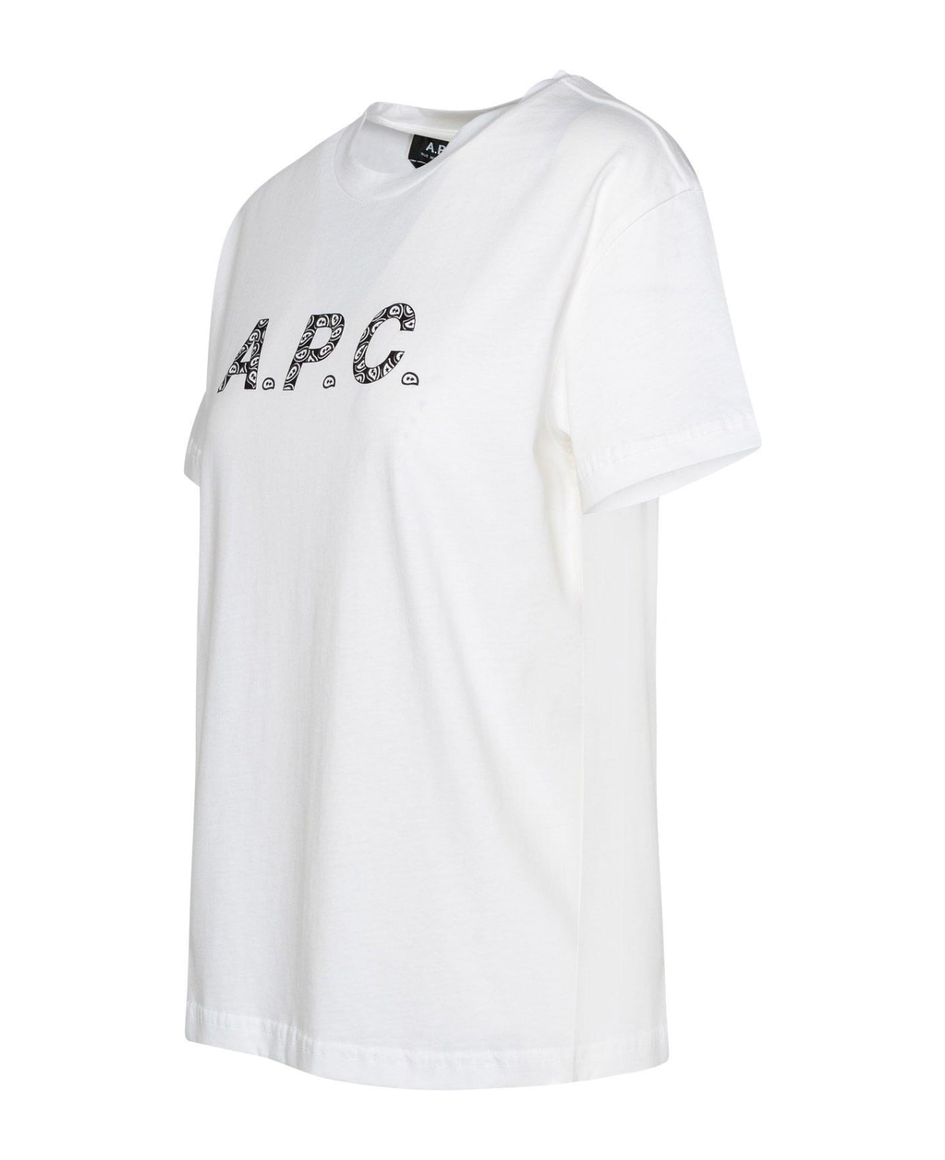 A.P.C. Logo-printed Crewneck T-shirt - WHITE Tシャツ