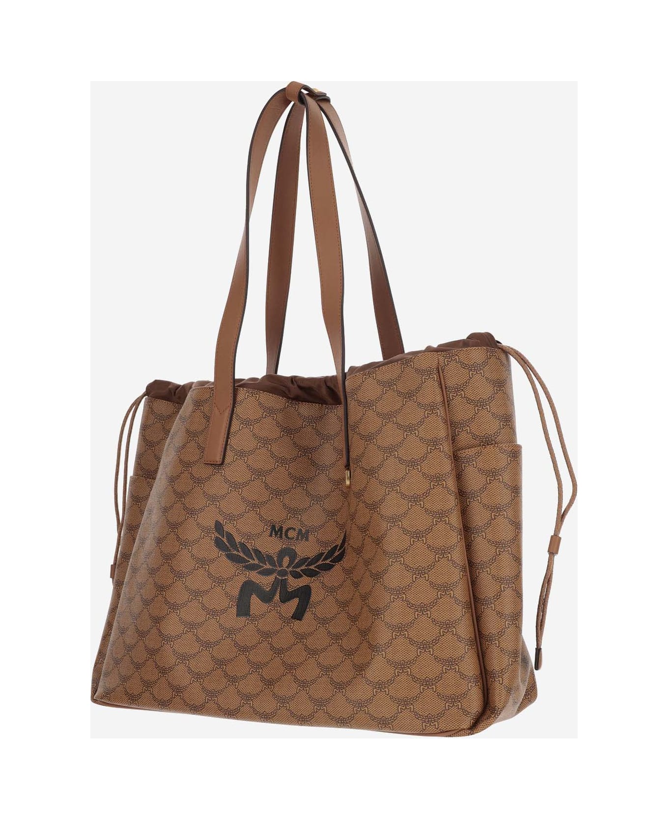 MCM Himmel Tote Bag Large Size - Brown