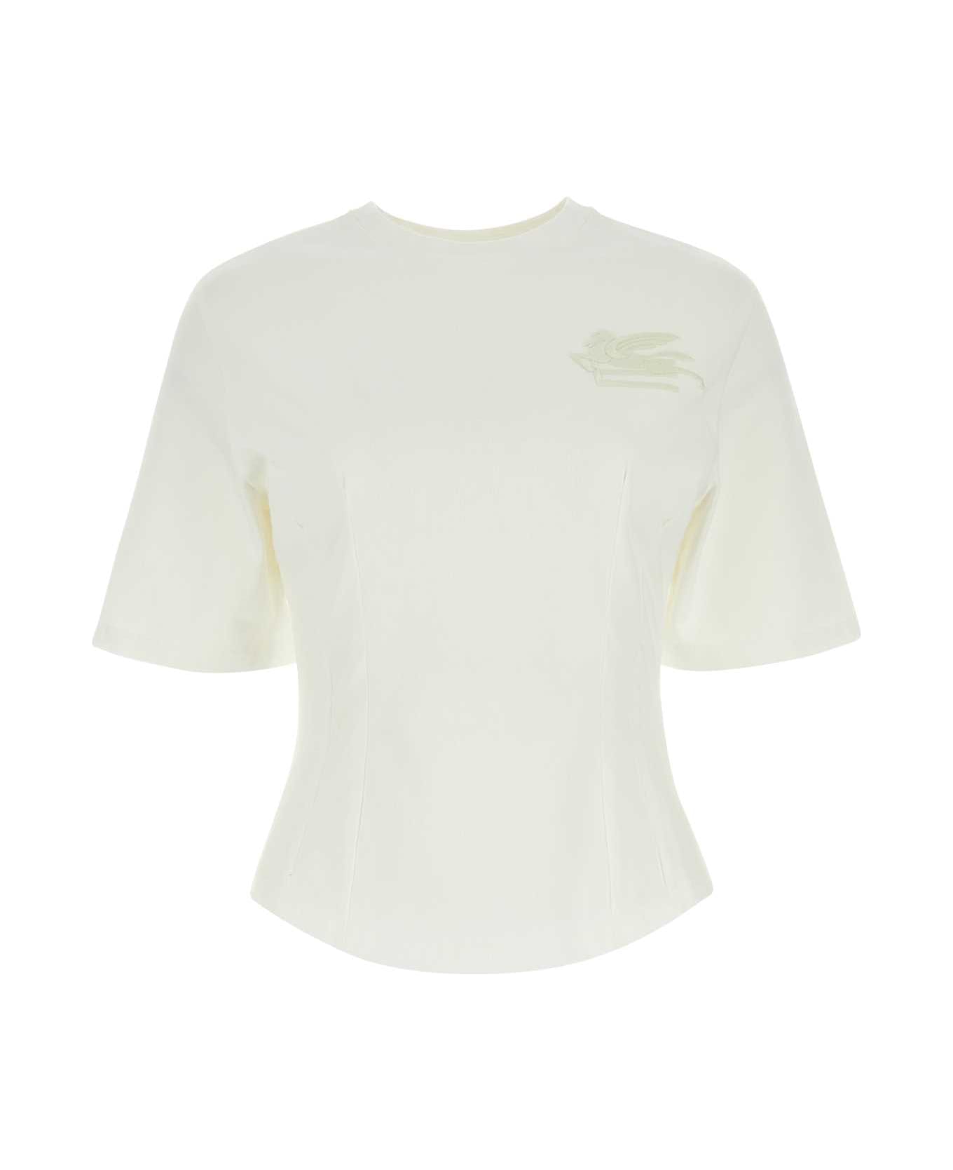 Etro White Cotton T-shirt - WHITE