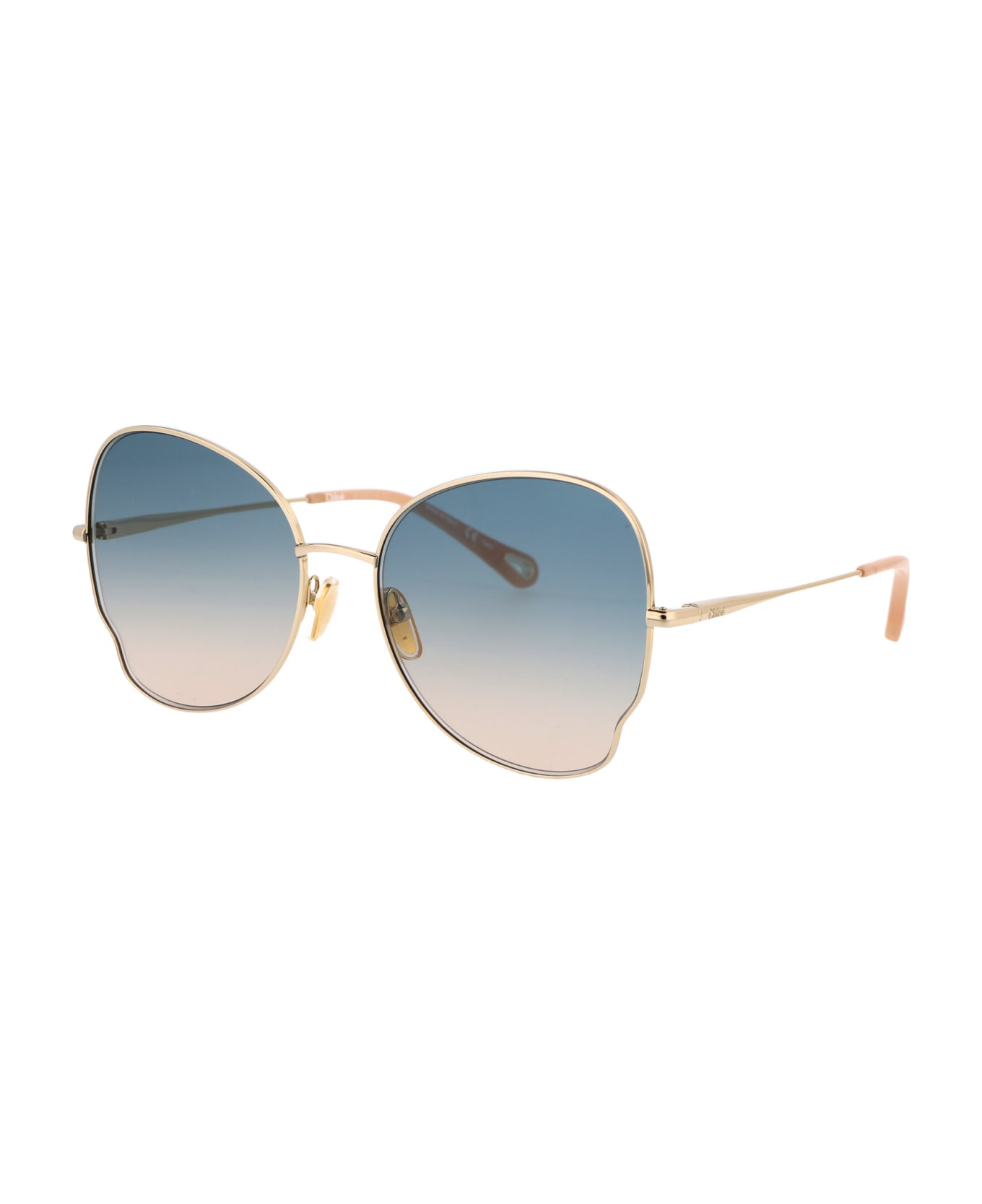Chloé Eyewear Ch0094s Sunglasses - 003 GOLD GOLD GREEN