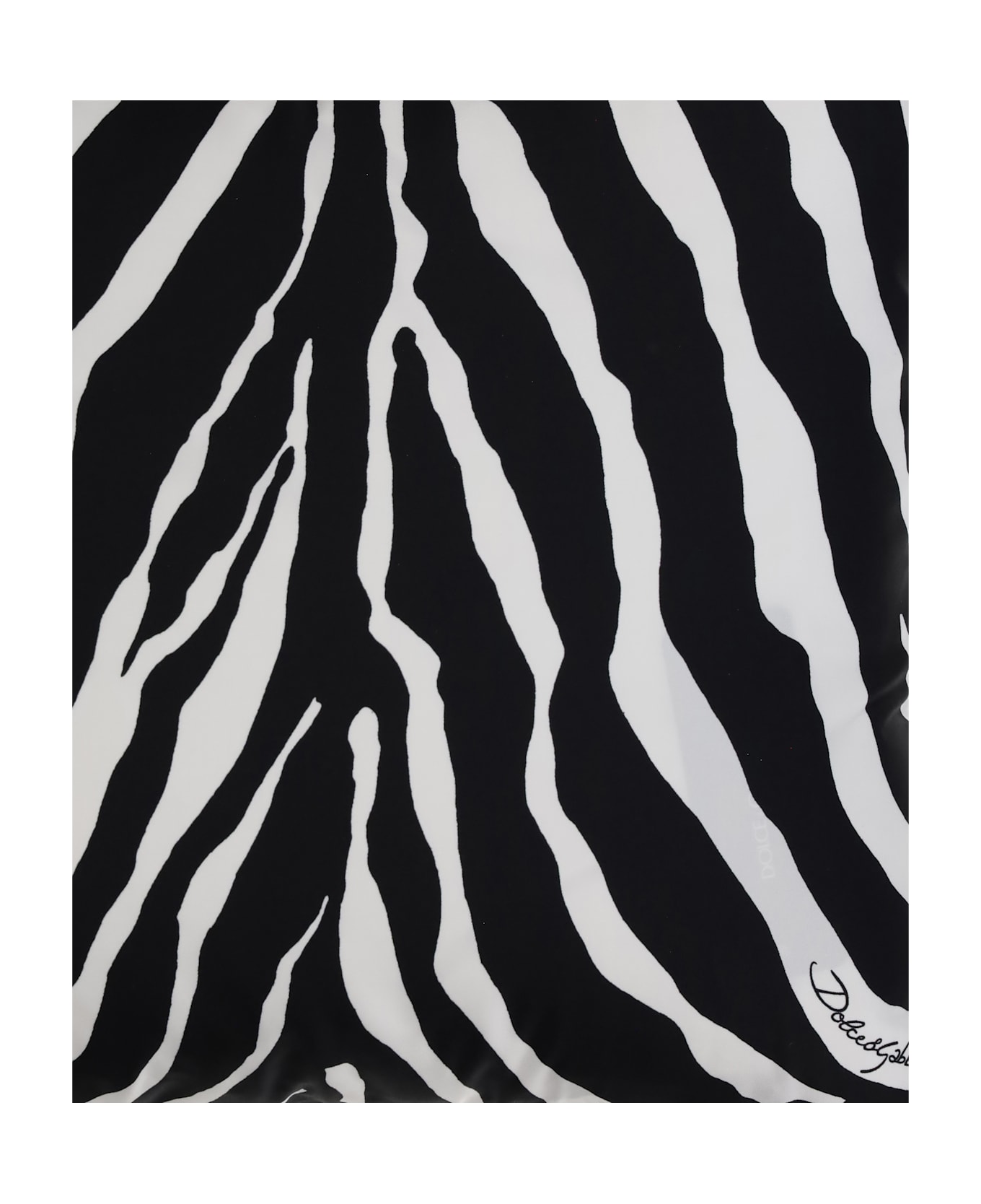 Dolce & Gabbana Zebra Silk Pillow