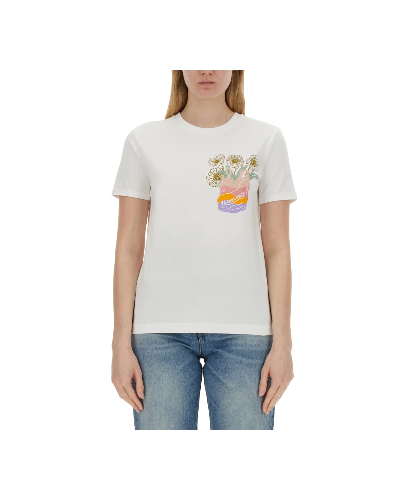 PS by Paul Smith Daisy T-shirt - WHITE