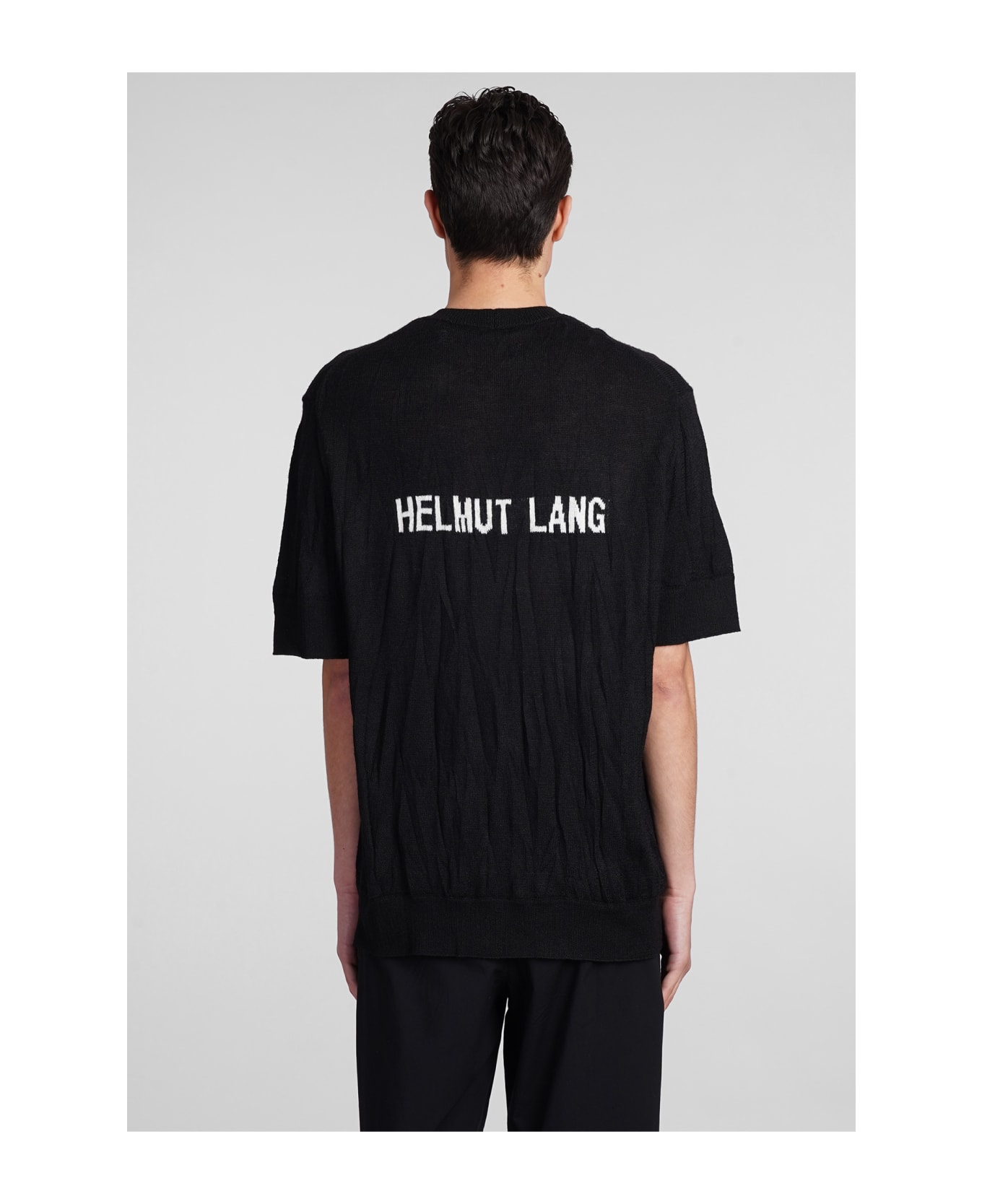 Helmut Lang Knitwear In Black Wool - black シャツ