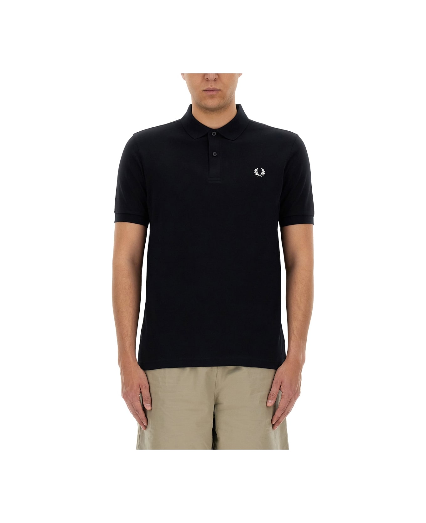 Fred Perry Polo With Logo Embroidery - BLUE