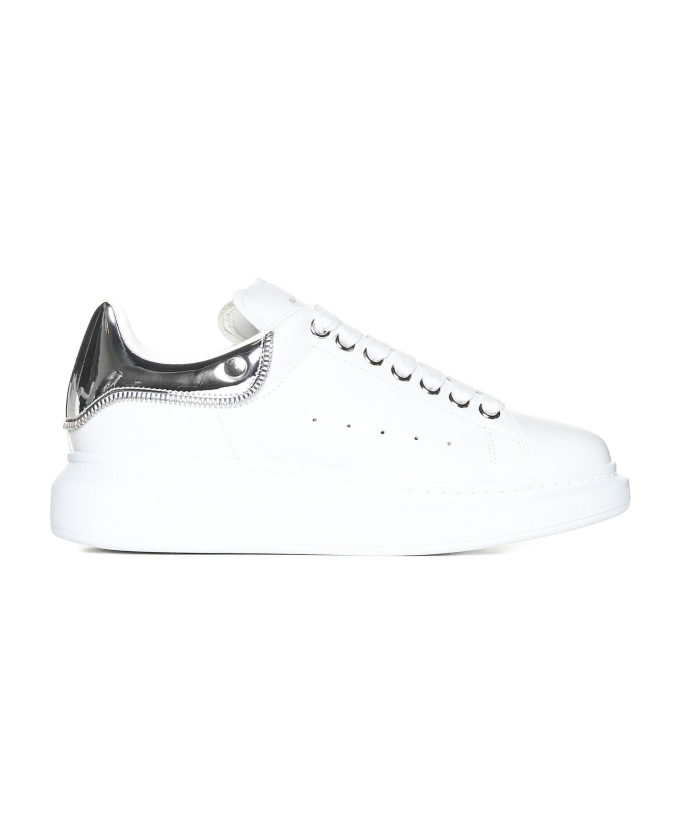 Alexander McQueen Oversize Sneakers - White Silver スニーカー