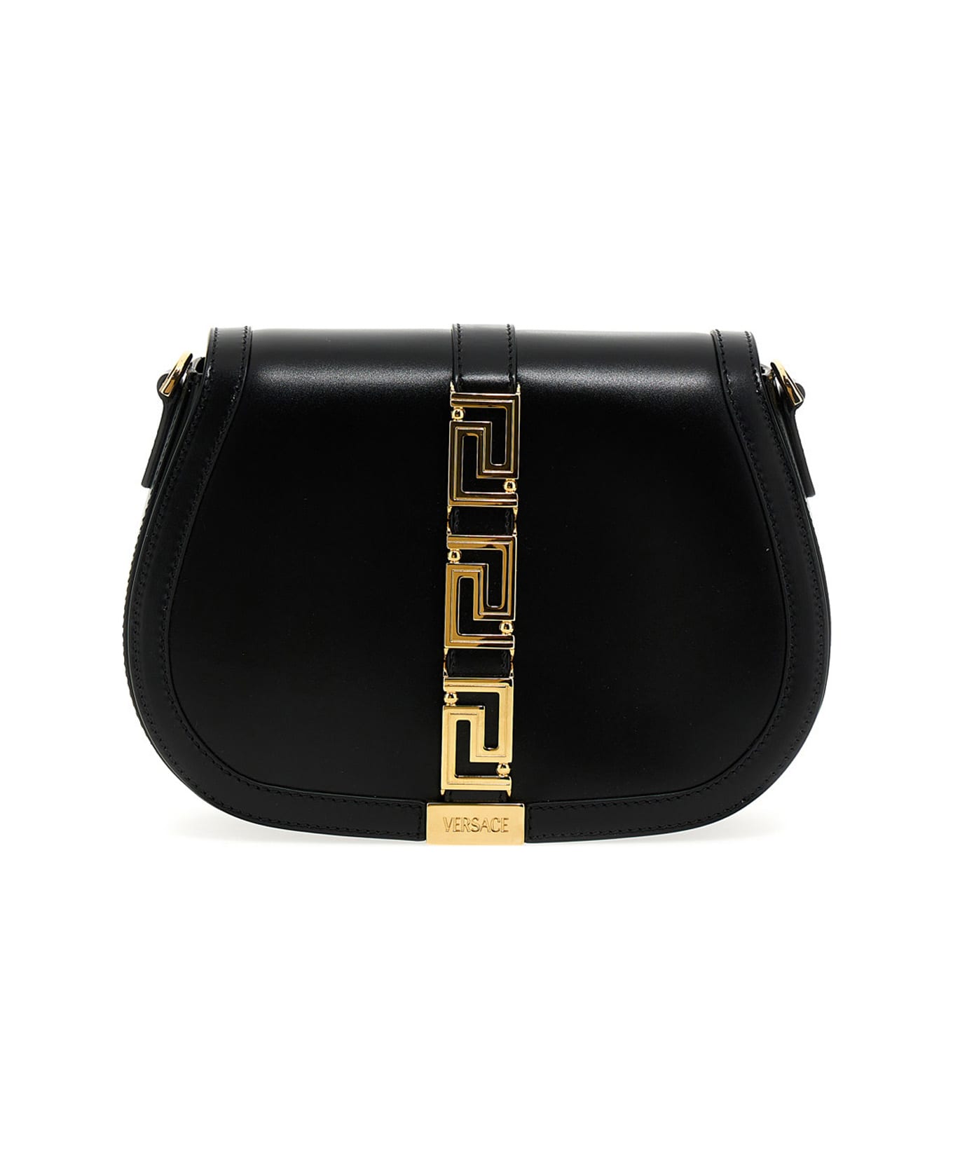 Versace 'greca Goddess' Large Shoulder Bag - Black  