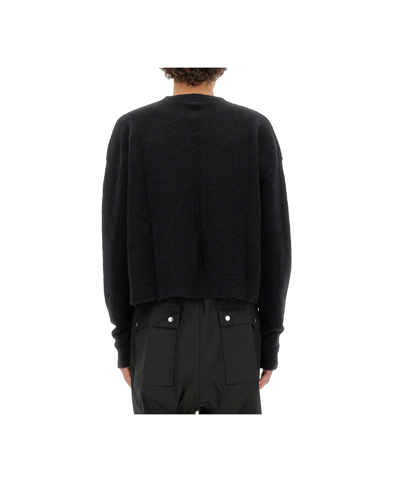 Rick Owens Alpaca Sweater - BLACK