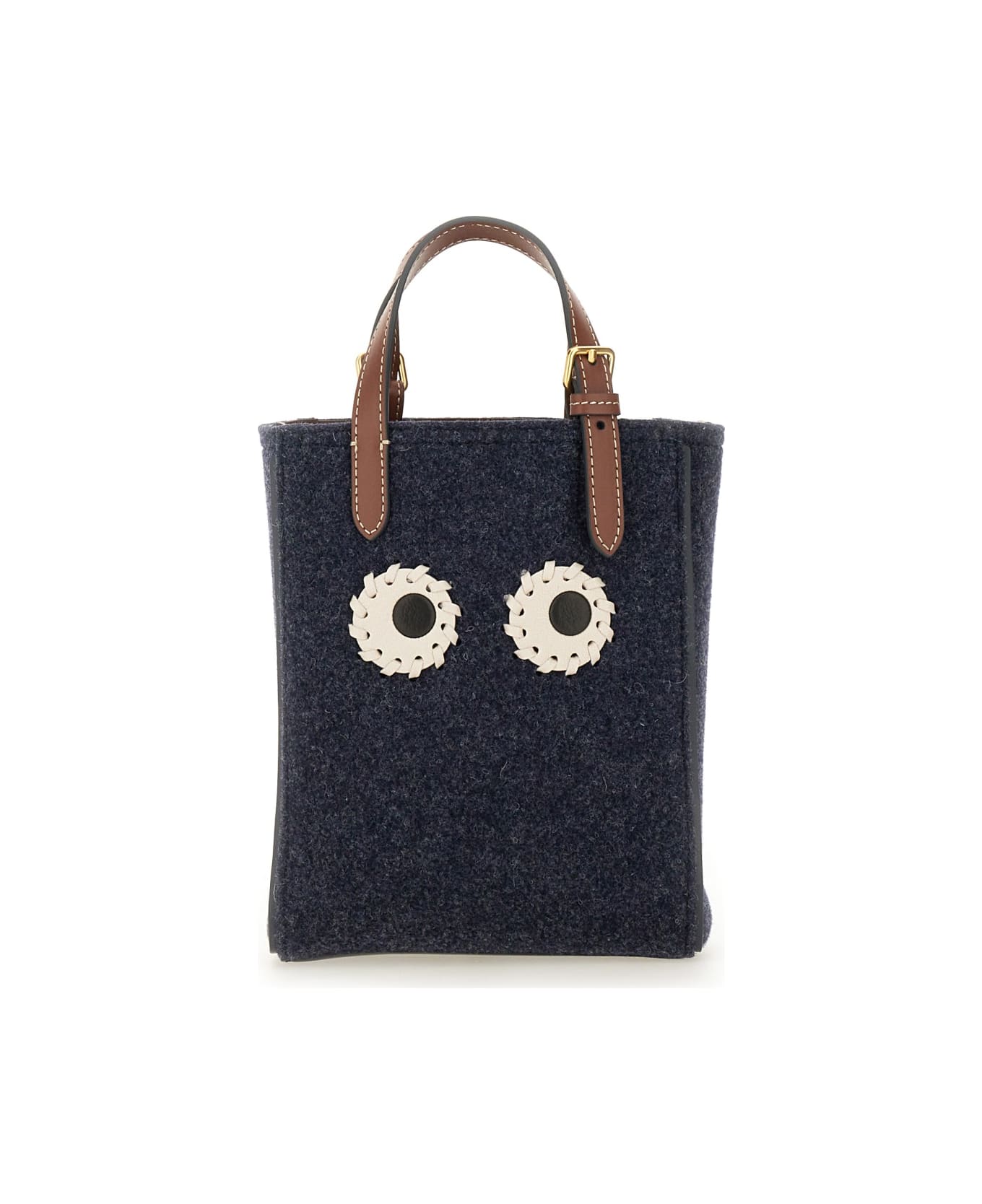Anya Hindmarch Mini "eyes" Tote Bag - BLUE