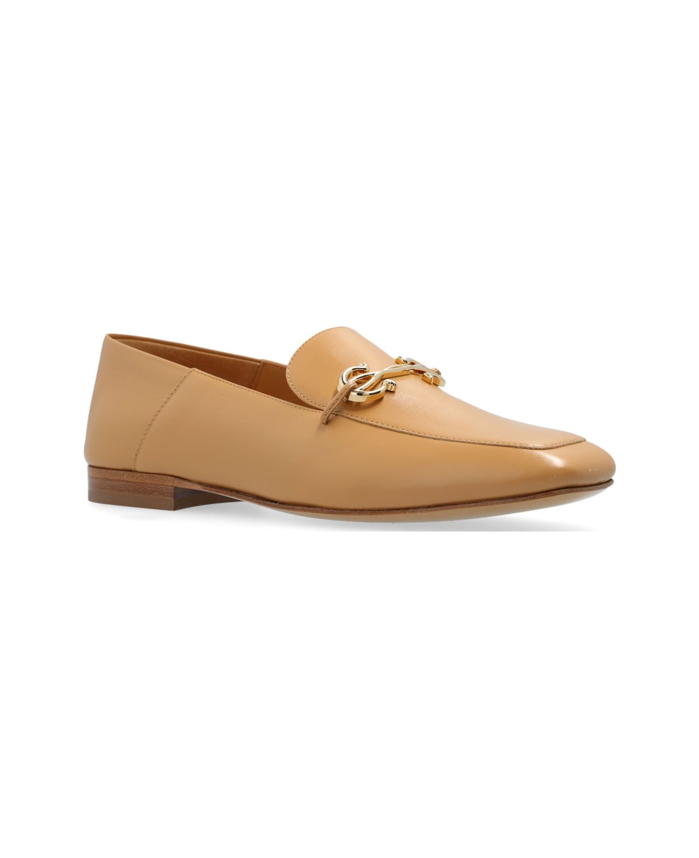 Ferragamo Gancini-embellished Slip-on Loafers - BEIGE