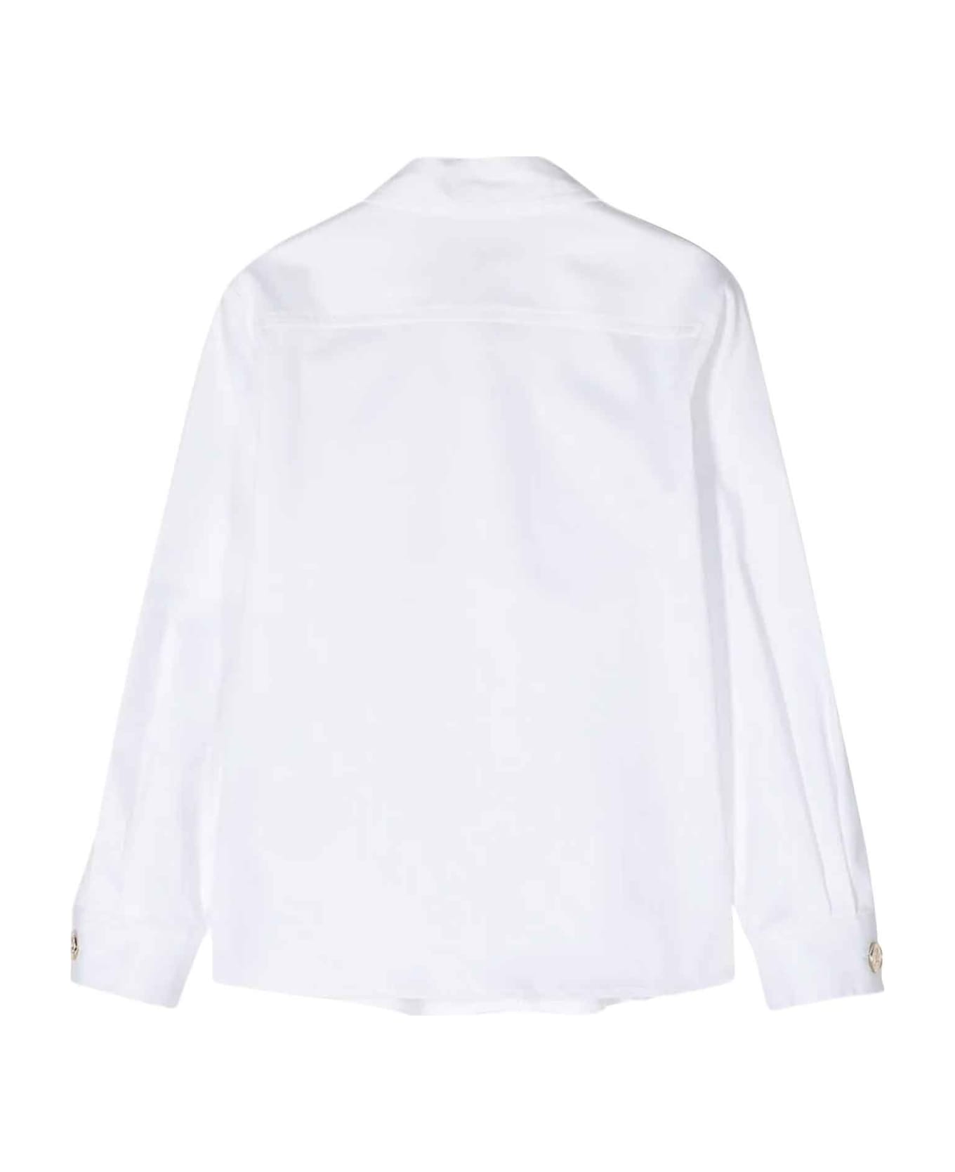 Elisabetta Franchi La Mia Bambina Ivory Shirt Girl - Bianco