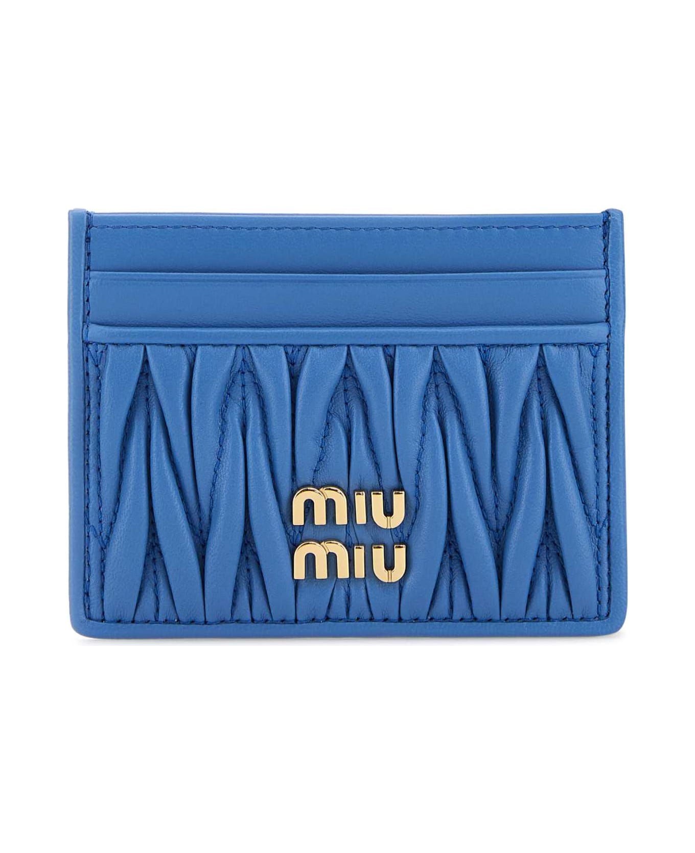 Miu Miu Cerulean Leather Card Holder - ONDA