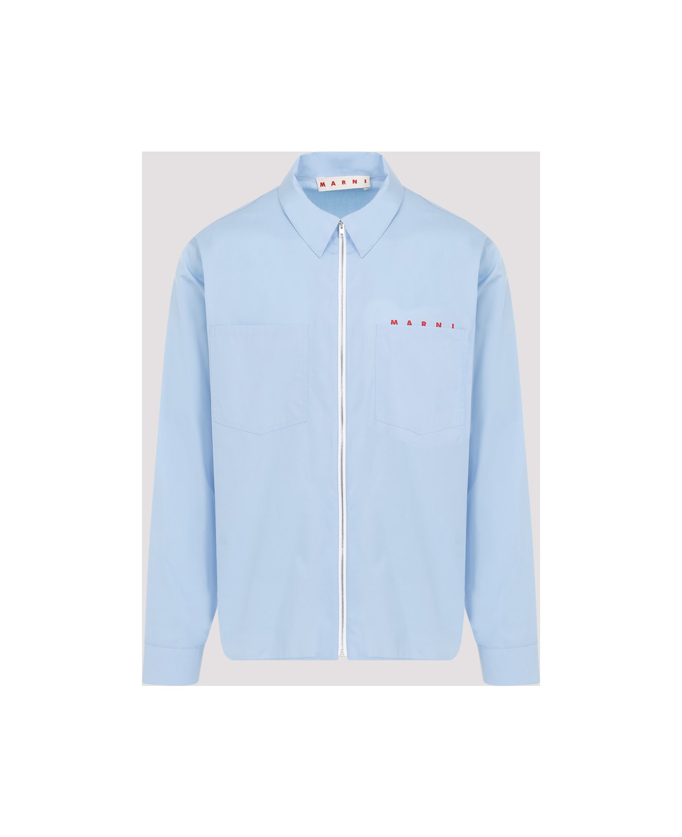Marni Cotton Shirt - Iris Blue