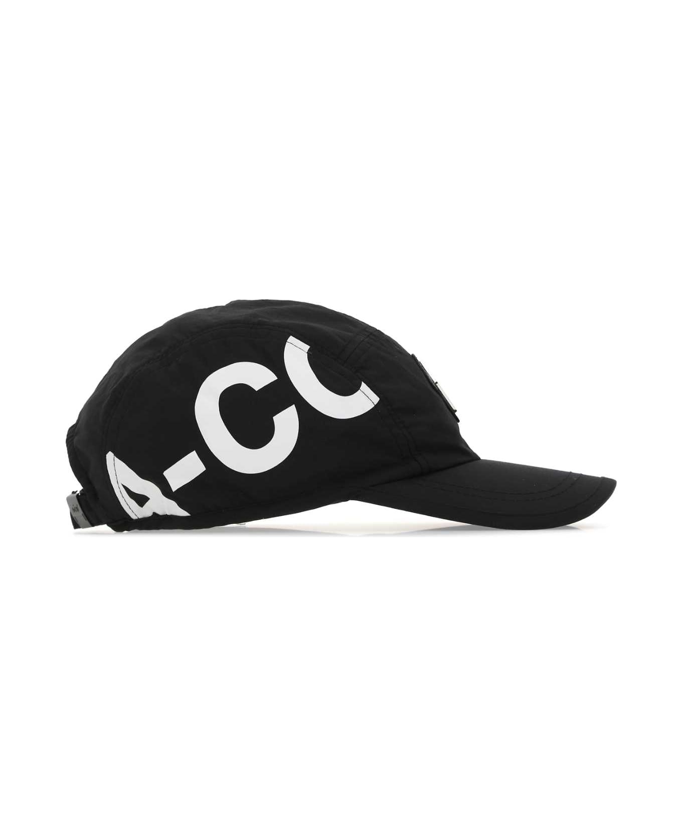 A-COLD-WALL Black Nylon Baseball Cap - BLACK