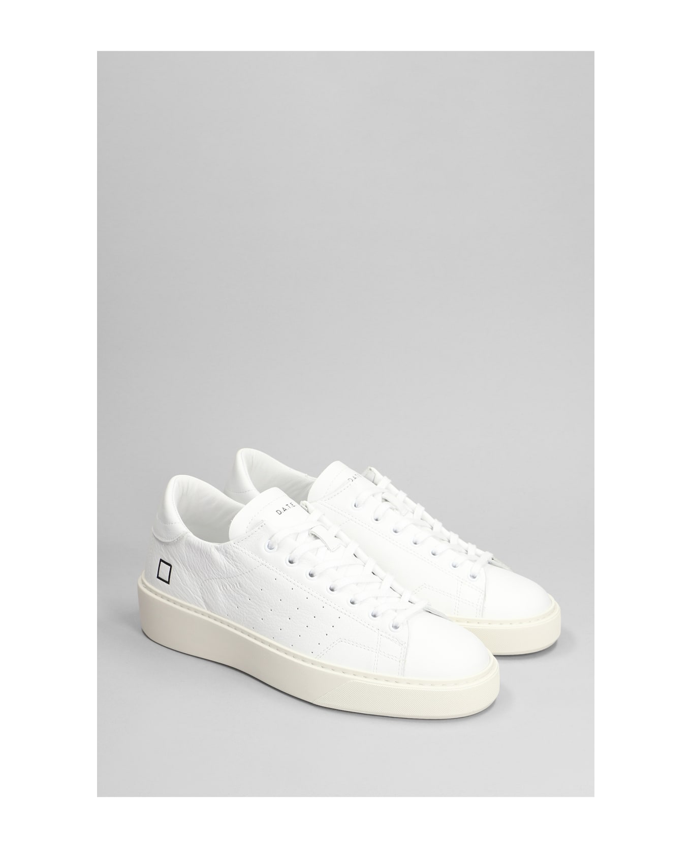 D.A.T.E. Levante Sneakers In White Leather - white スニーカー